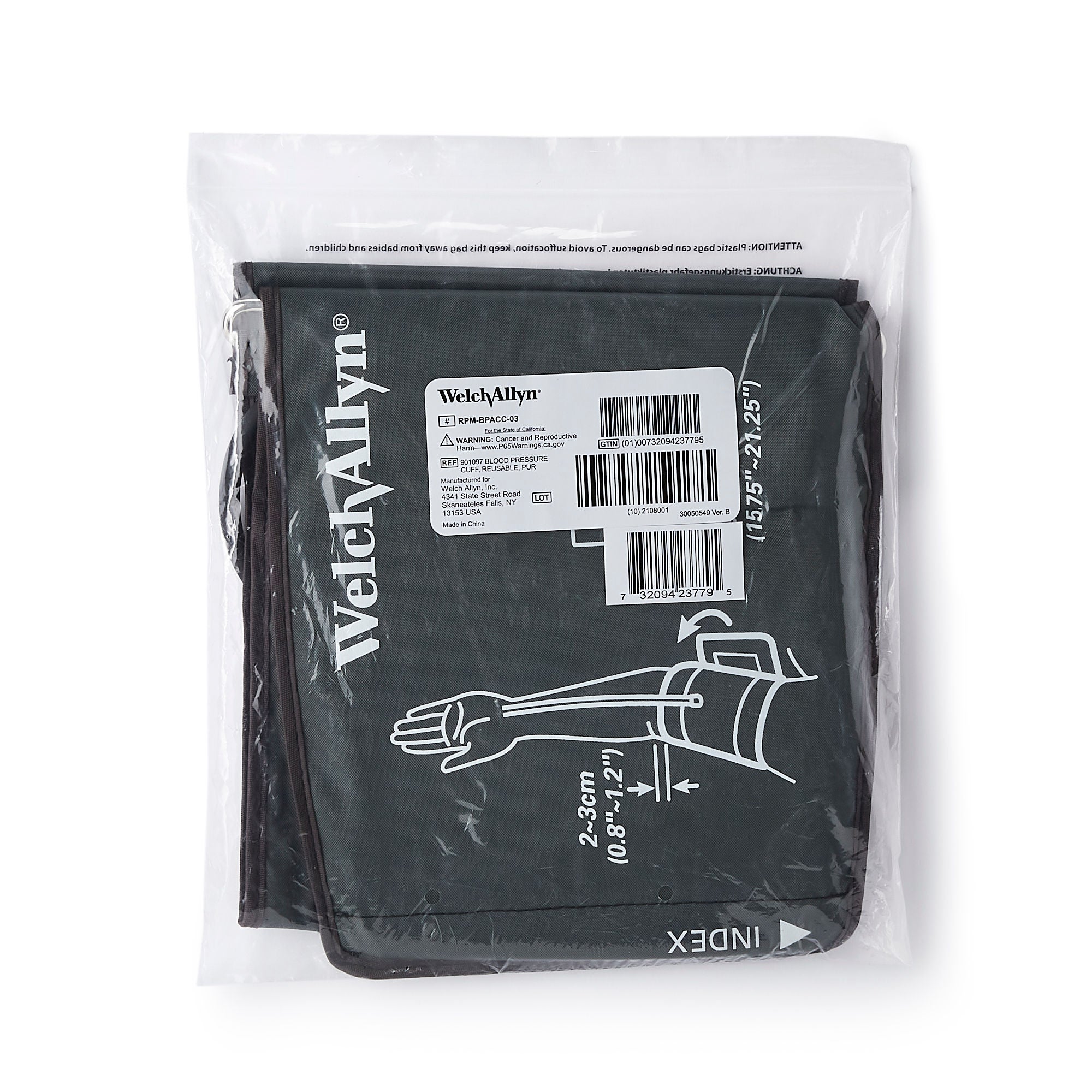 Welch Allyn - RPM-BPACC-03 Welch Allyn Home™ Blood Pressure Cuff