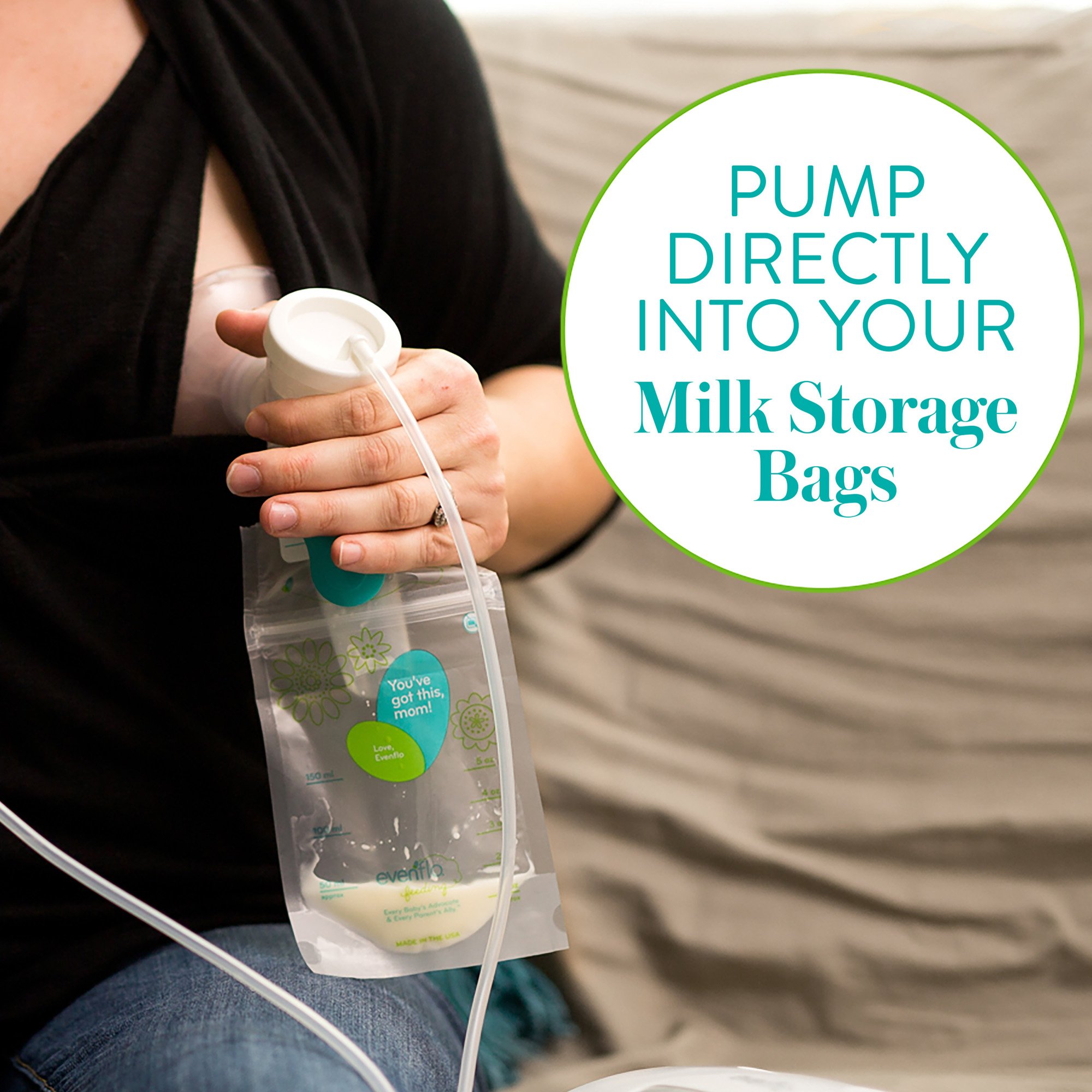 Midway Importing Inc 5142111 - Evenflo® Advanced Breast Milk Storage Bag Adapters - 1/Each, 12/Case