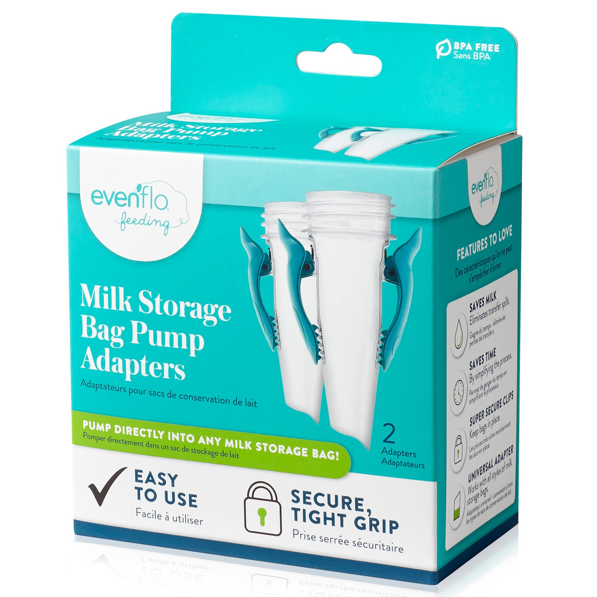 Midway Importing Inc 5142111 - Evenflo® Advanced Breast Milk Storage Bag Adapters - 1/Each, 12/Case