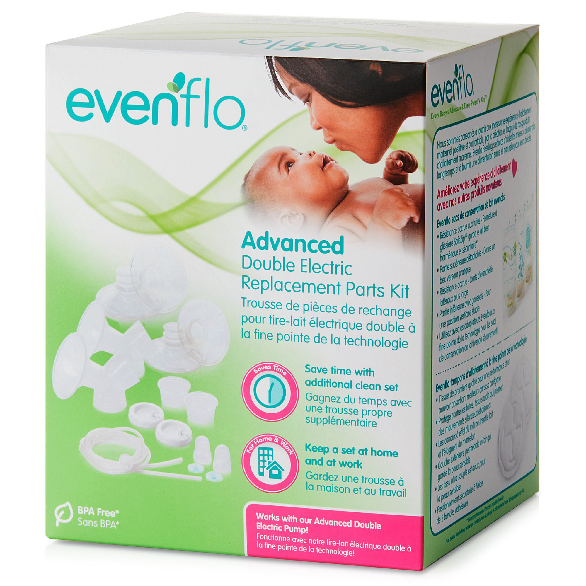 Midway Importing Inc - 5144111 Evenflo® Advanced Breast Pump Replacement Parts Kit