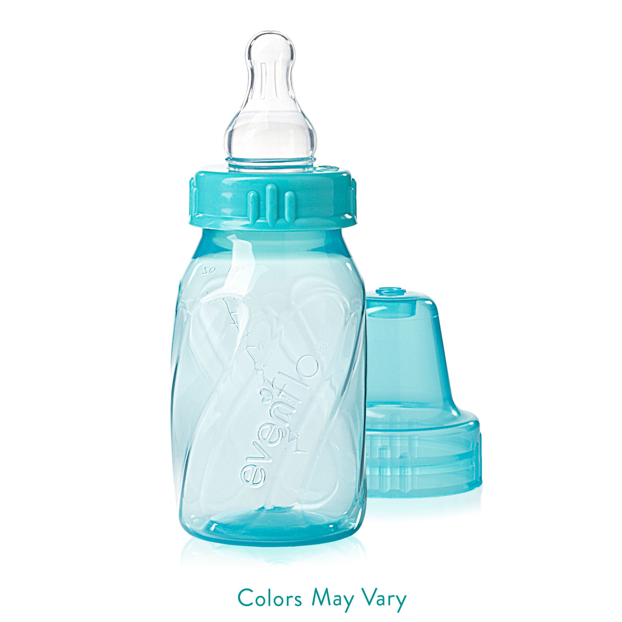 Midway Importing Inc - 1113311C Baby Bottle Evenflo Classic 4 oz. Polypropylene Assorted Tinted Colors