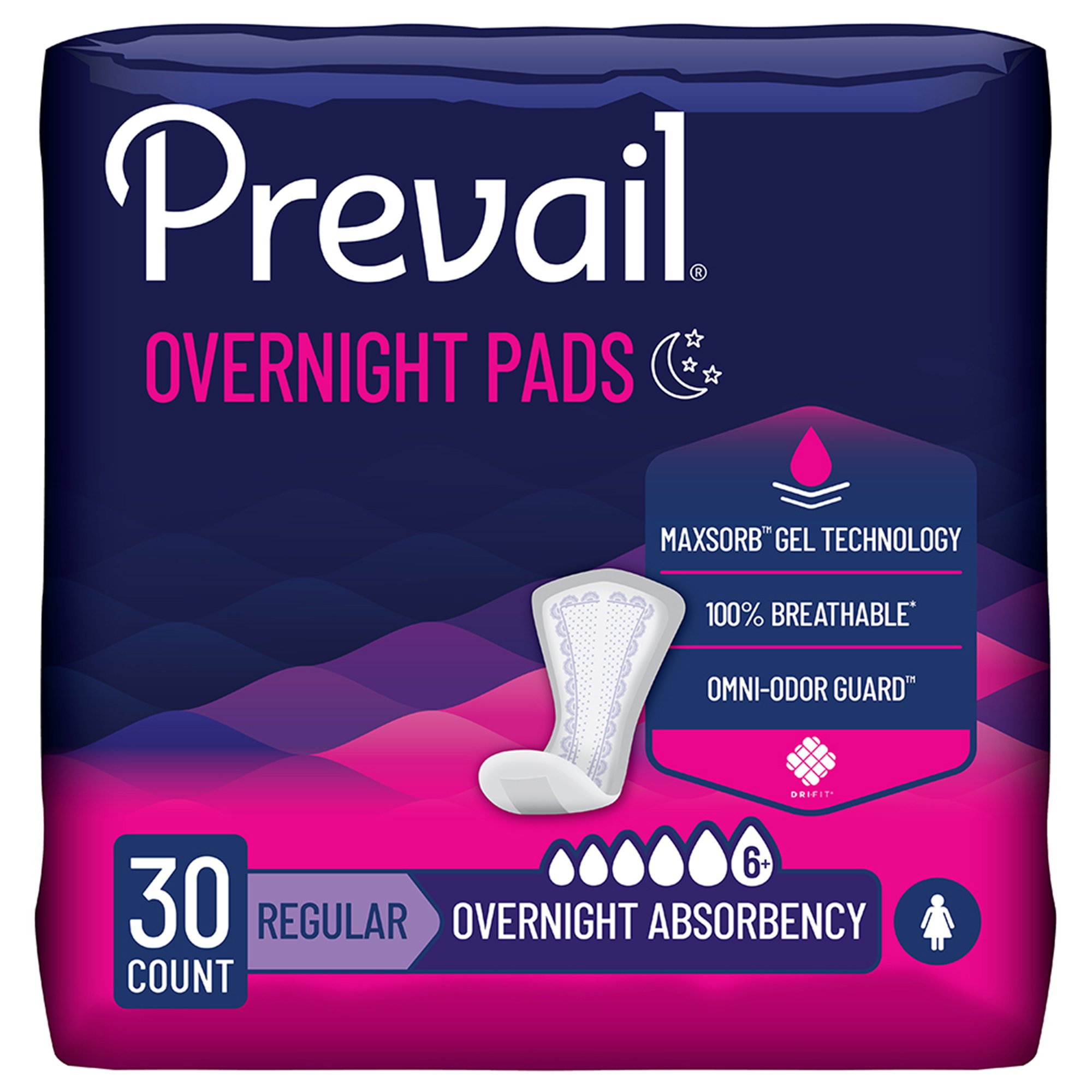 First Quality Products LLC - PVX-120 Prevail® Daily Pads Overnight Bladder Control Pad
