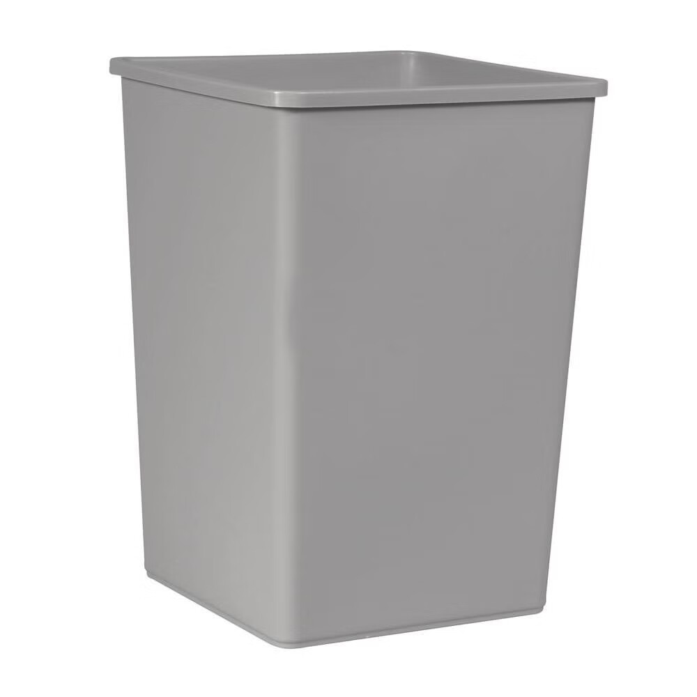 RJ Schinner Co - FG395800GRAY Trash Can Rubbermaid® Untouchable® 140 Quart / 35 gal. Gray LLDPE Square