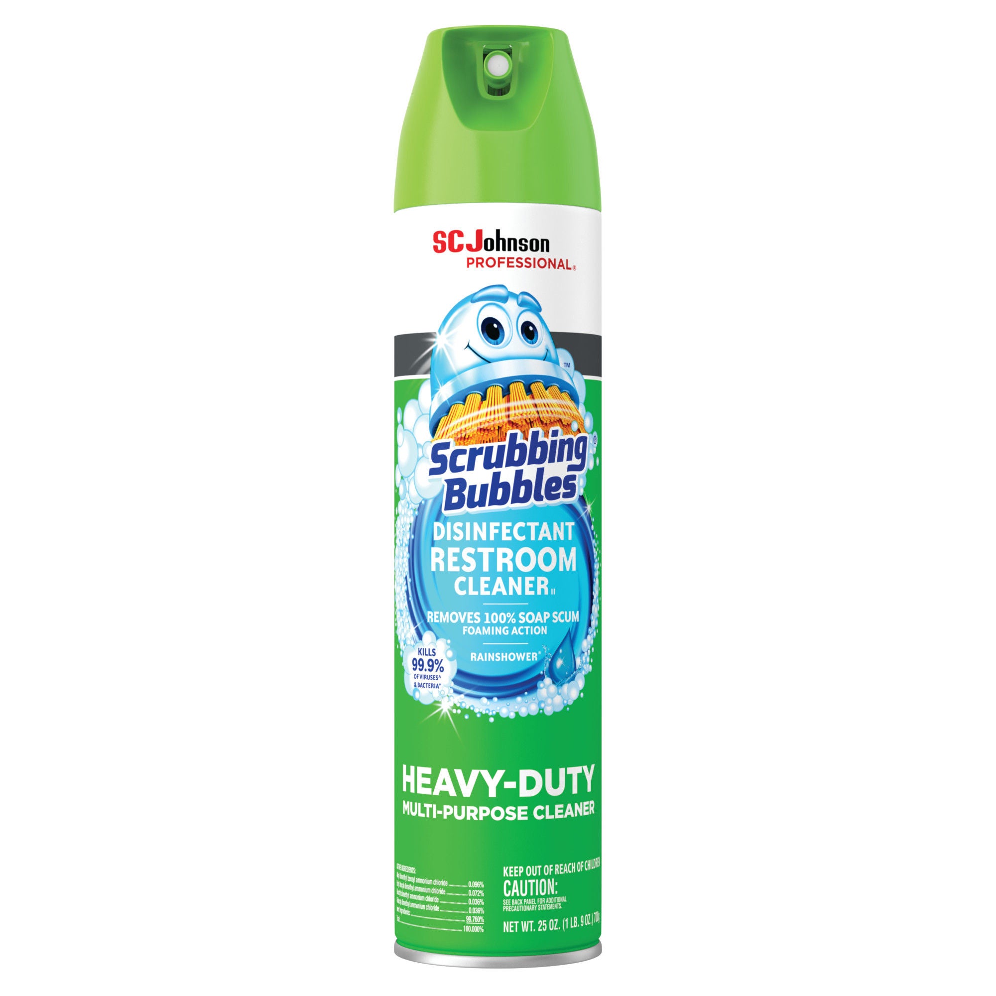Essendant Co-United Stationers - SJN313358 Surface Disinfectant Cleaner Scrubbing Bubbles® Acid Based Aerosol Spray Foaming 25 oz. Can Rain Shower Scent NonSterile