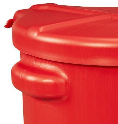 Uline H-5191 - Uline® Biohazard Waste Trash Can, Red, 6-gallon Capacity, Step-on Foot Pedal - 1/Each