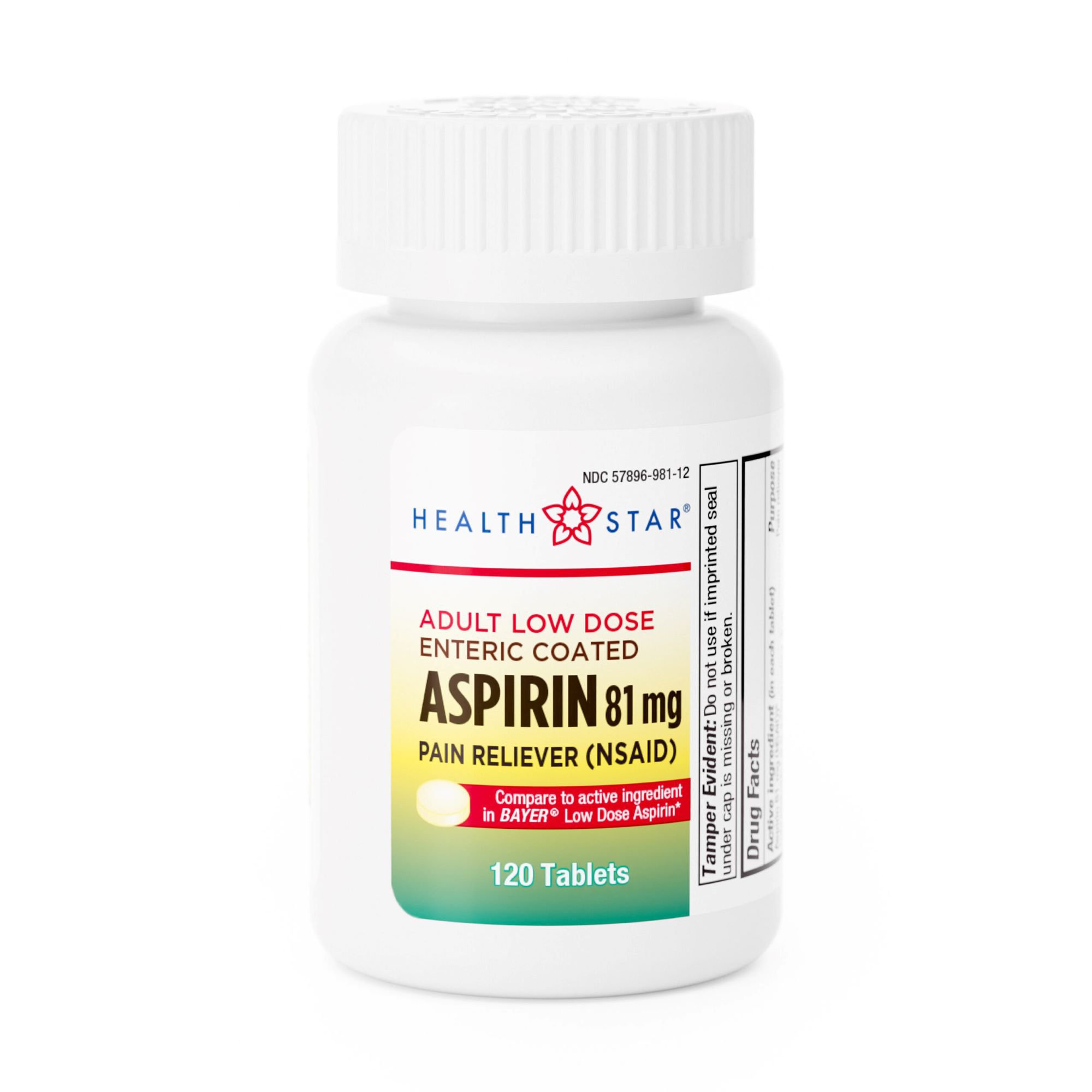 Geri-Care 981-12-HST - Health Star® Low-Dose Aspirin - 1/Bottle, 12/Case