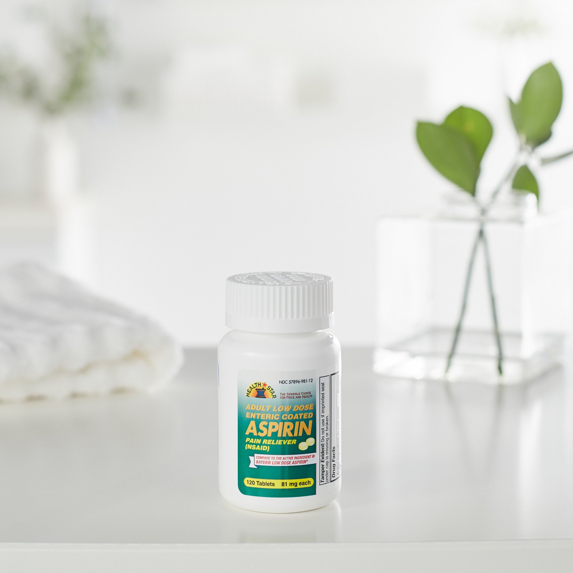 Geri-Care 981-12-HST - Health Star® Low-Dose Aspirin - 1/Bottle, 12/Case