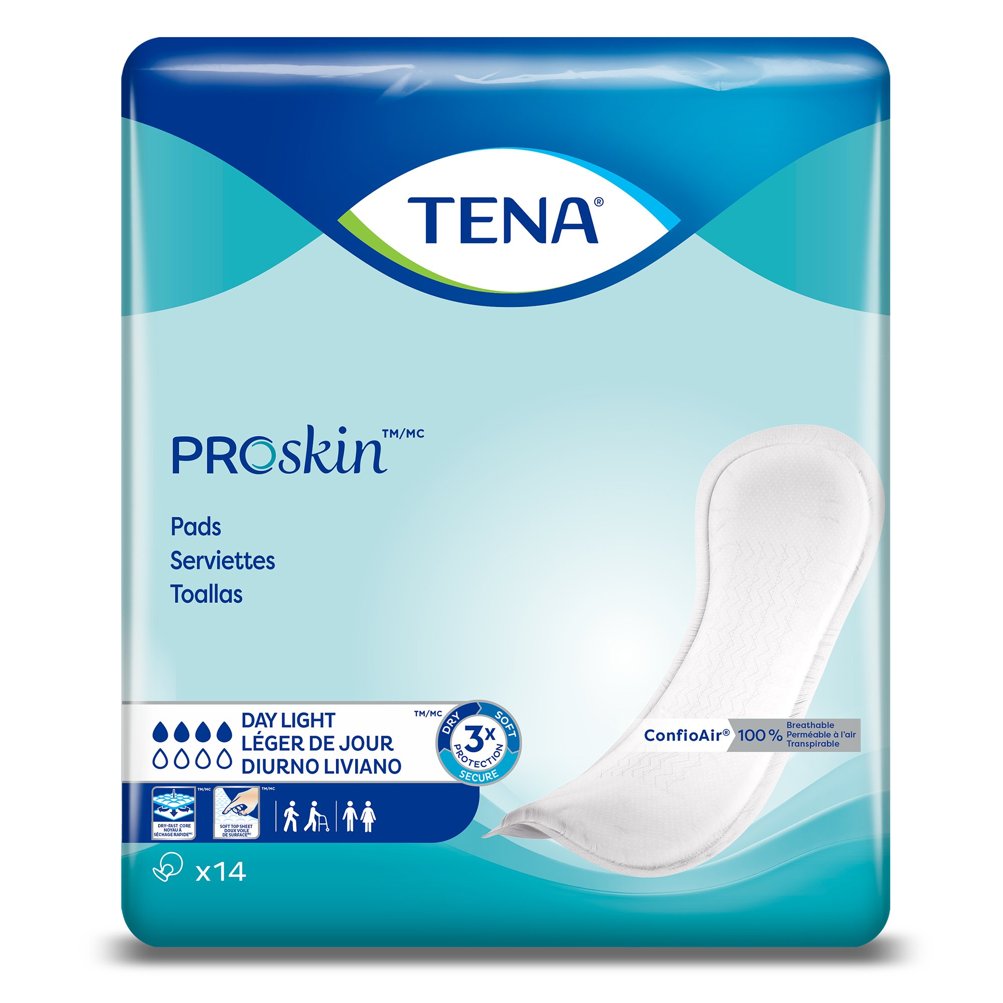 Essity HMS North America Inc - 62326 Tena ProSkin™ Day Light Bladder Control Pads