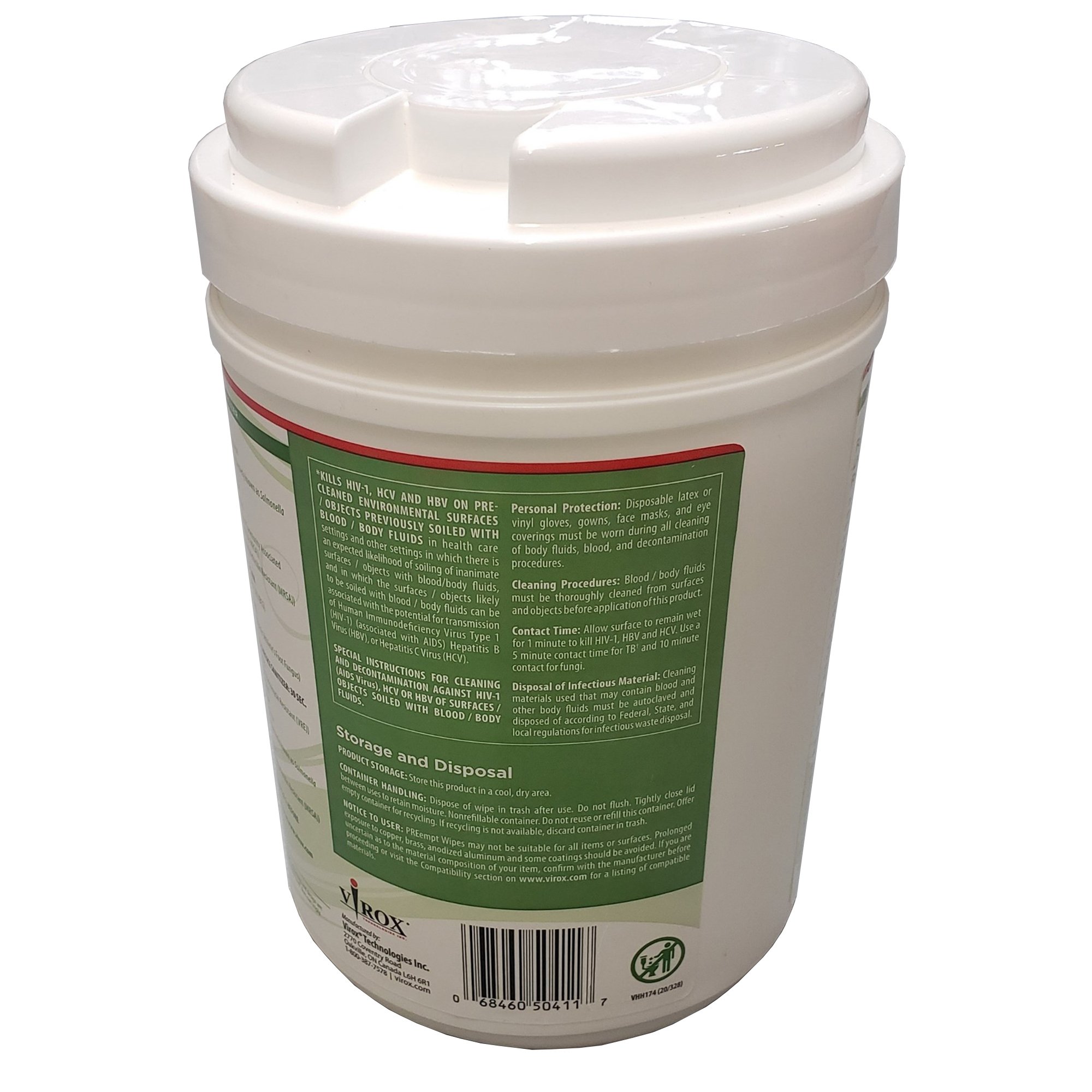 Contec Inc - 21221 PREempt® Hydrogen Peroxide Surface Disinfectant Cleaner Wipes
