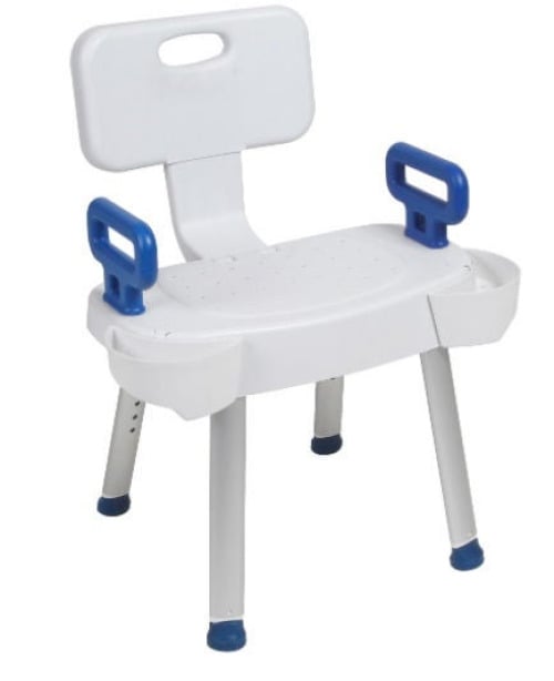 Drive DeVilbiss Healthcare - RTL12606 Shower Chair drive™ Without Arms Plastic Frame With Backrest 21-1/2 Inch Seat Width 300 lbs. Weight Capacity