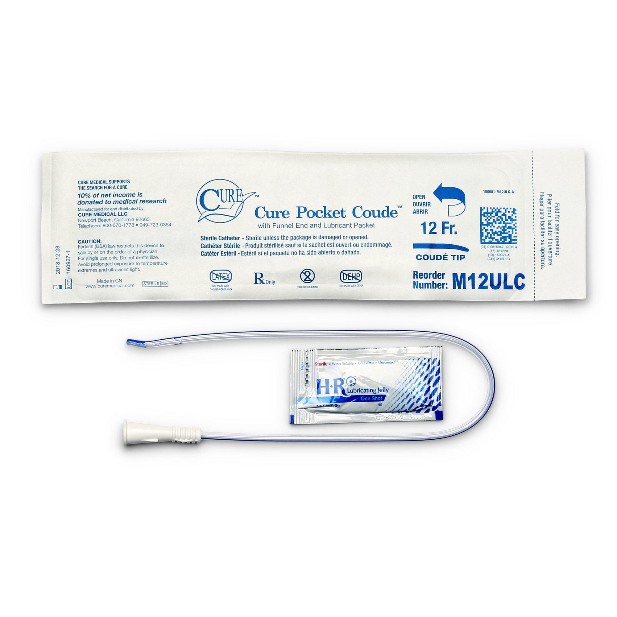 ConvaTec - M12ULC Cure Pocket Cath® Urethral Catheter
