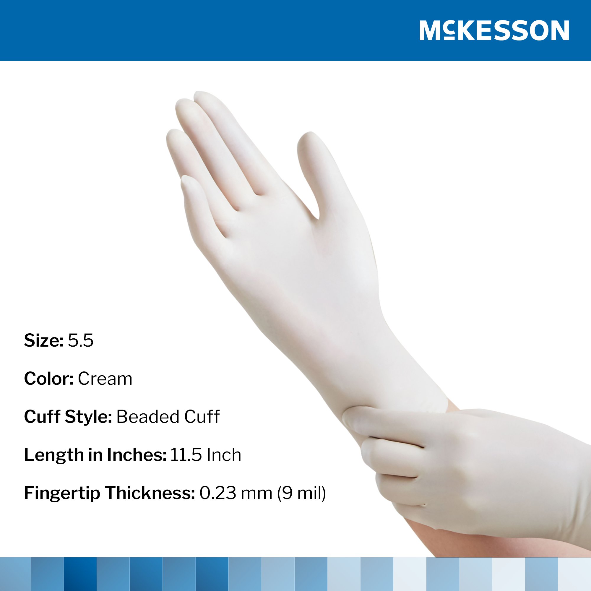 McKesson Brand - 20-1055N McKesson Perry® Performance Plus Surgical Glove