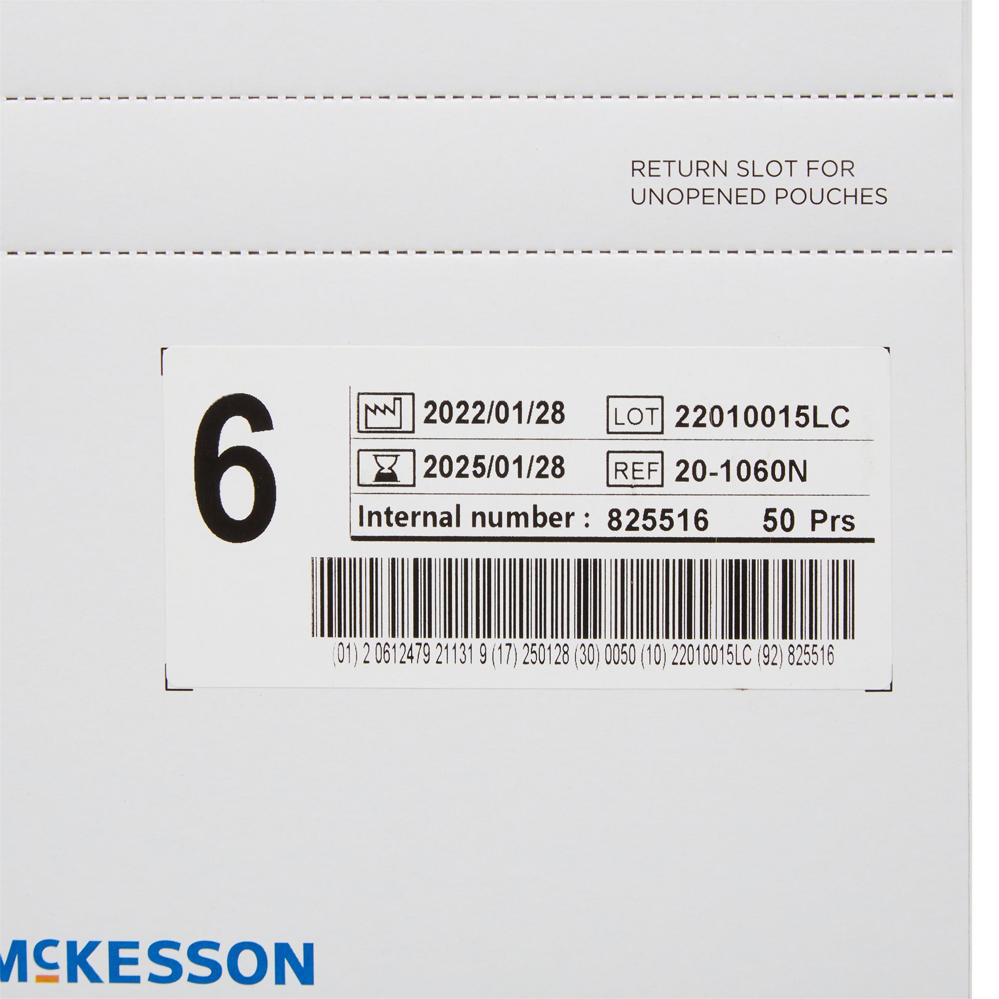 McKesson Brand 20-1060N - McKesson Perry® Performance Plus Surgical Glove, Size 6, Cream - 50/Box, 200/Case