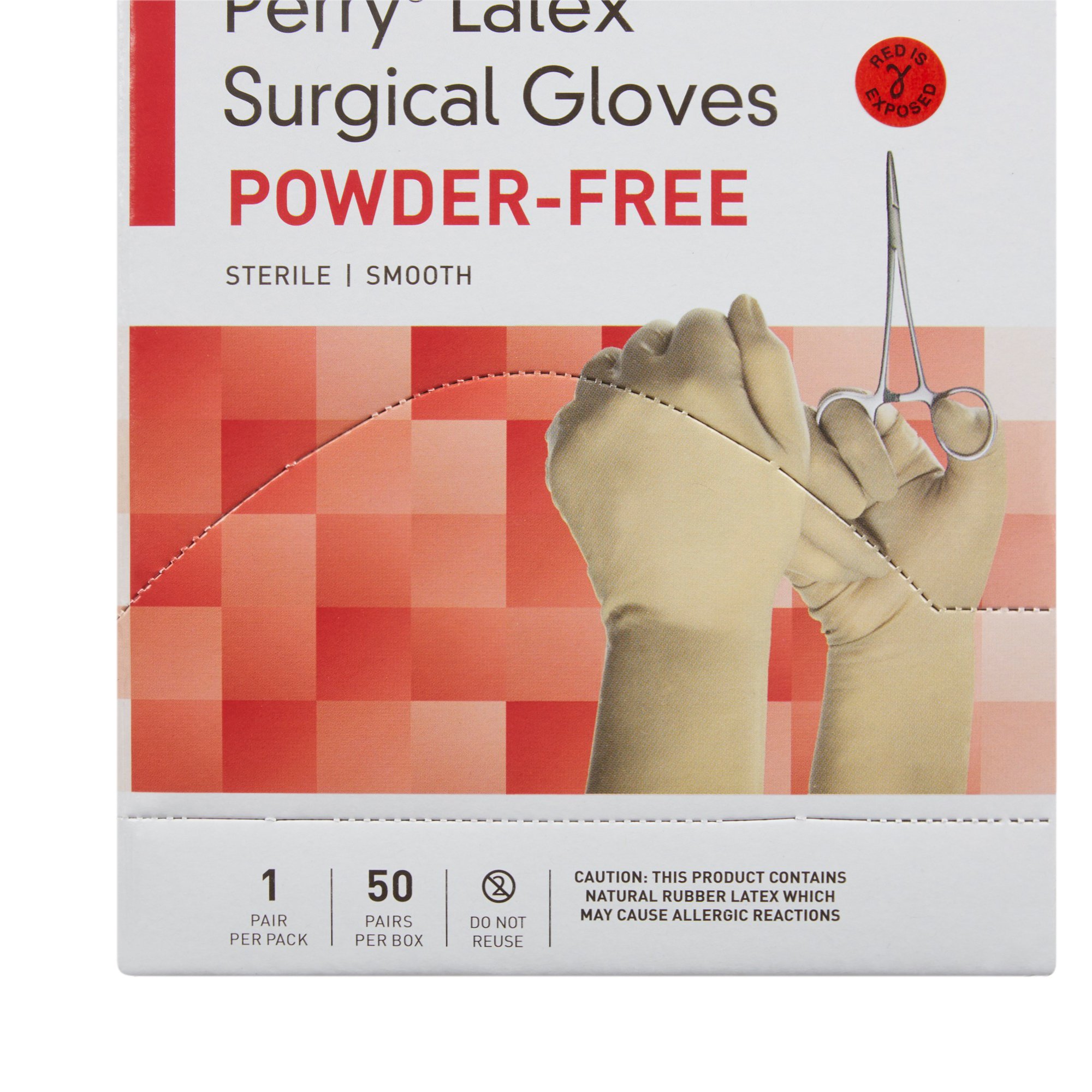 McKesson Brand 20-1070N - McKesson Perry® Performance Plus Surgical Glove, Size 7, Cream - 1/Pair, 50/Box, 200/Case