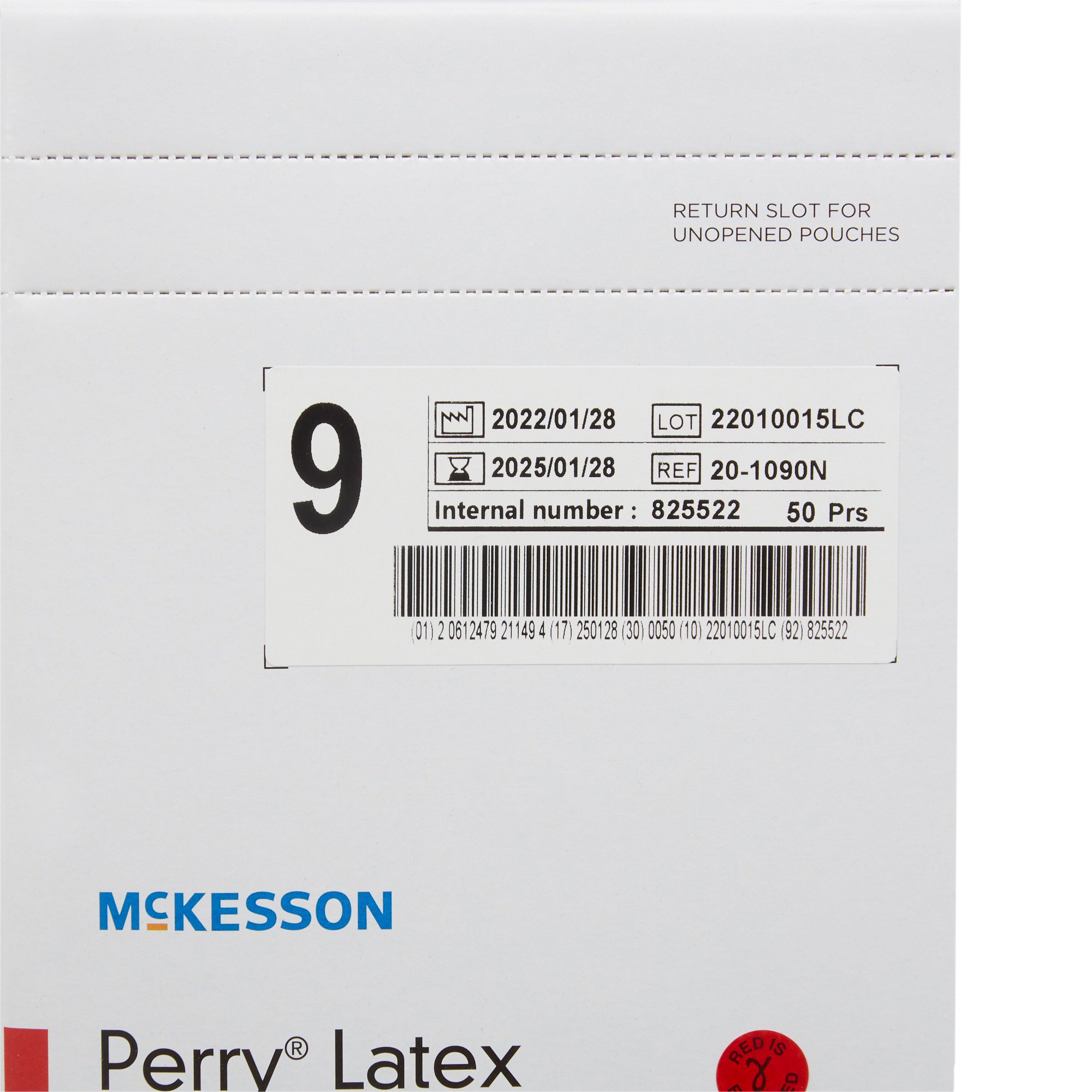 McKesson Brand 20-1090N - McKesson Perry® Performance Plus Surgical Glove, Size 9, Cream - 50/Box, 200/Case