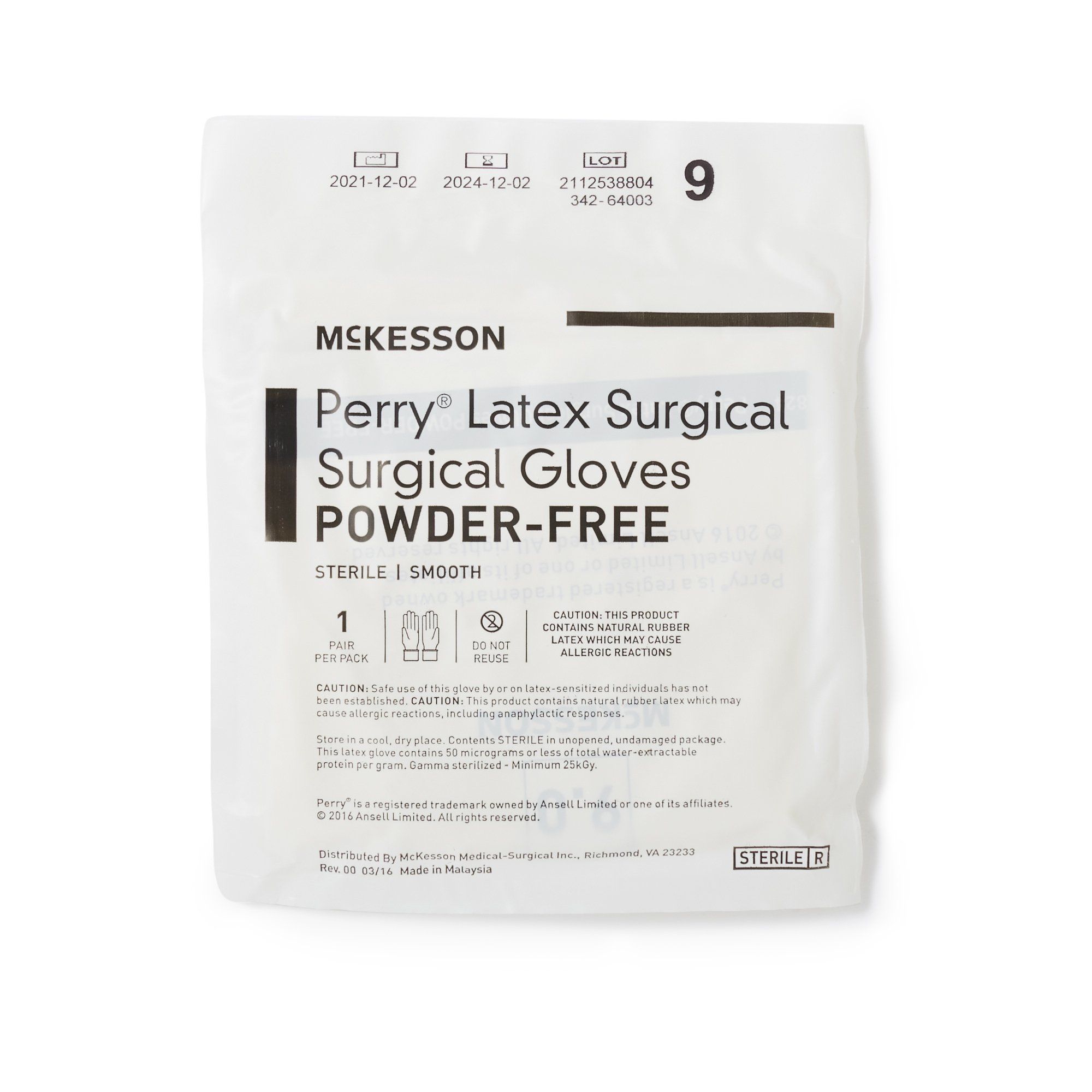 McKesson Brand - 20-1090N McKesson Perry® Performance Plus Surgical Glove