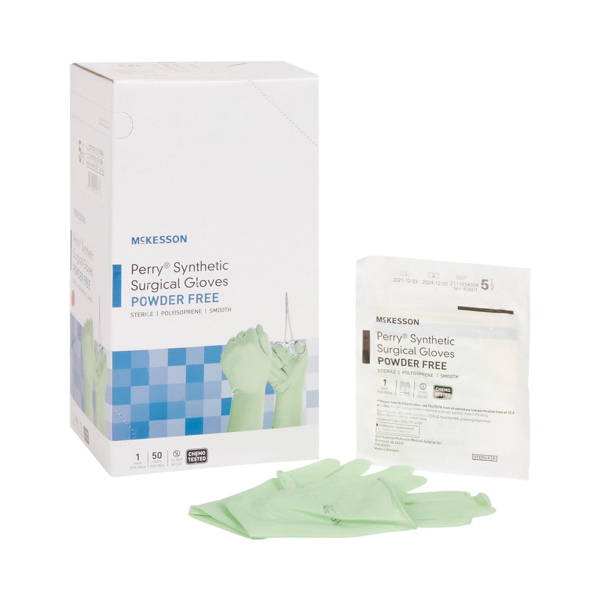 McKesson Brand - 20-2055N McKesson Perry® Performance Plus Polyisoprene Surgical Glove