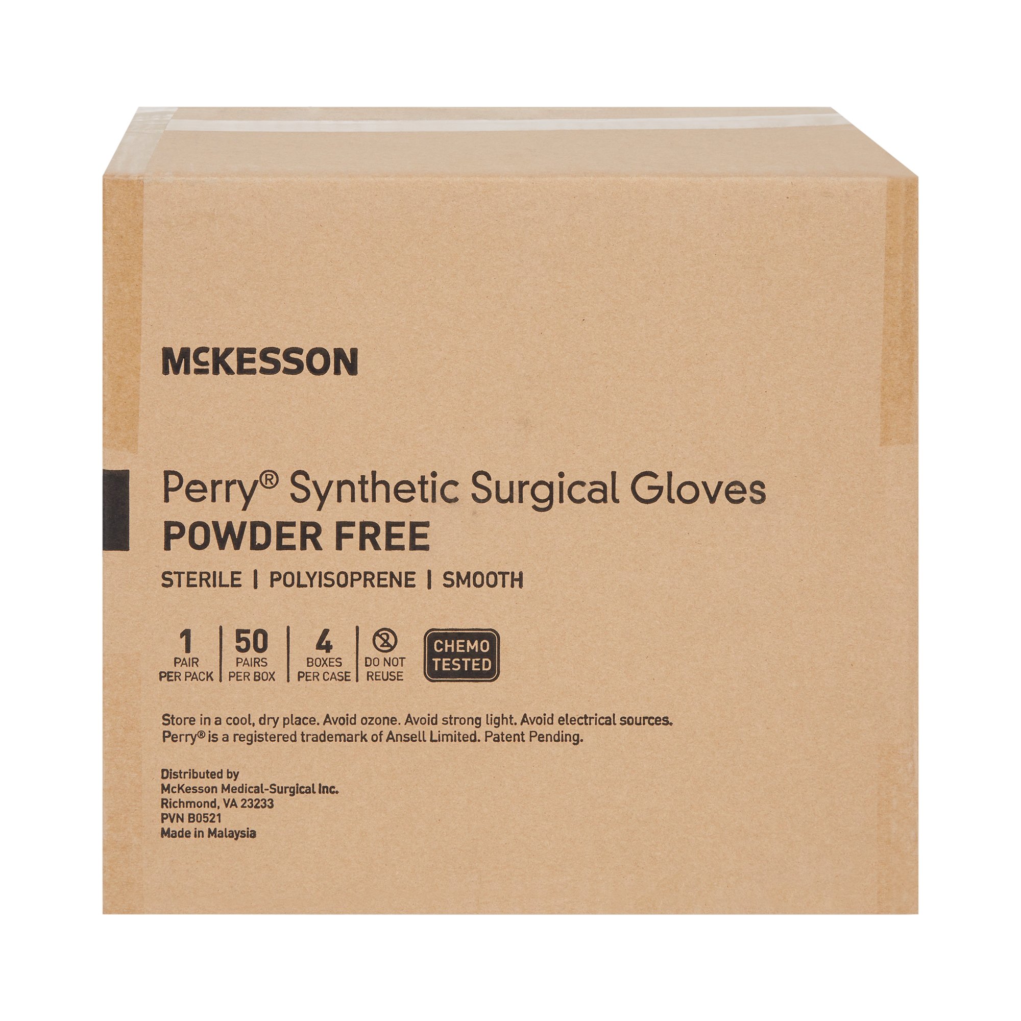 McKesson Brand 20-2060N - McKesson Perry® Performance Plus Polyisoprene Surgical Glove, Size 6, Green - 50/Box, 200/Case