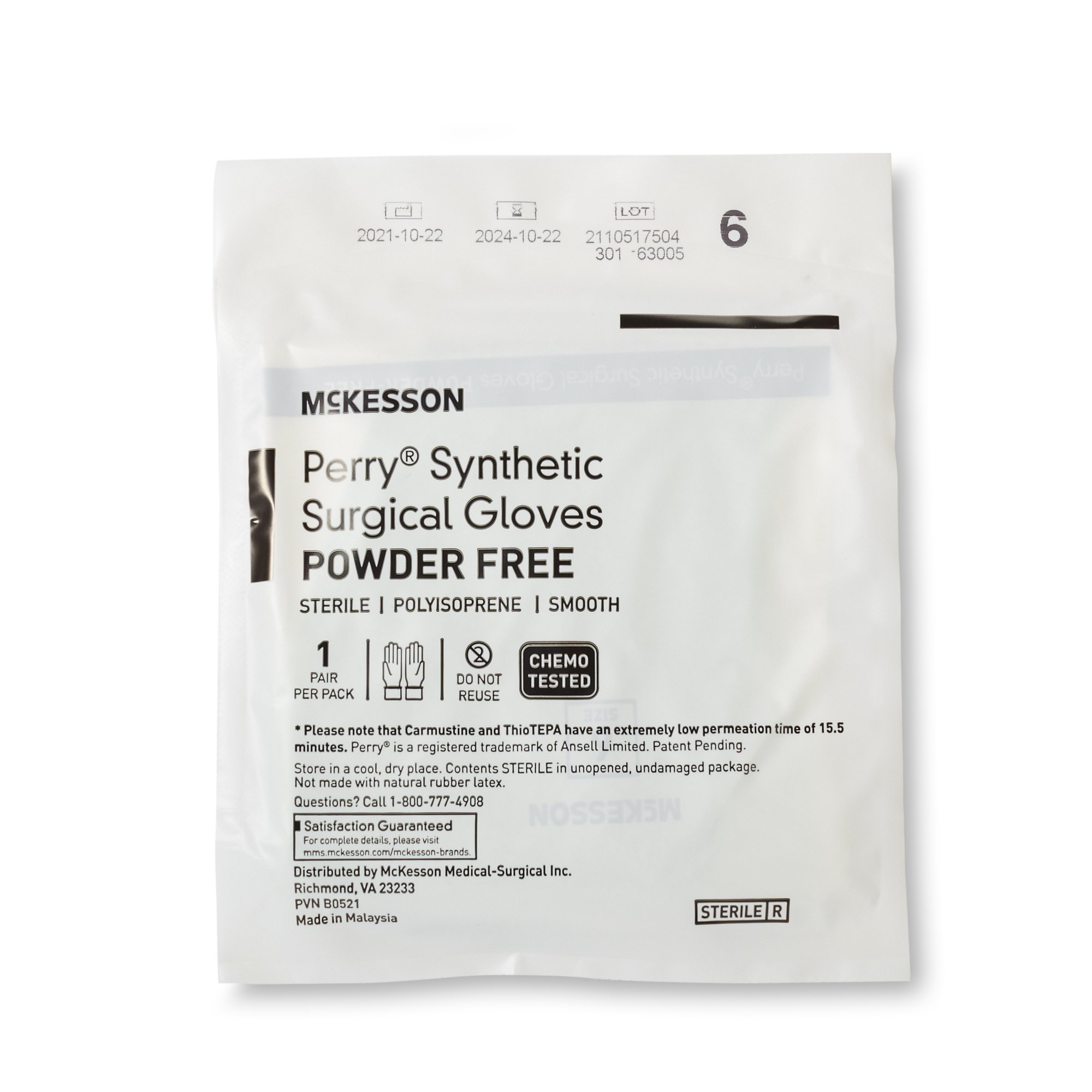McKesson Brand - 20-2060N McKesson Perry® Performance Plus Polyisoprene Surgical Glove