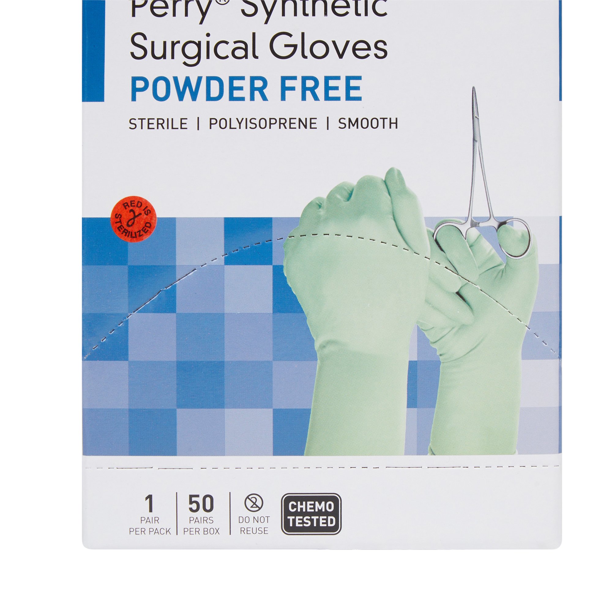 McKesson Brand 20-2060N - McKesson Perry® Performance Plus Polyisoprene Surgical Glove, Size 6, Green - 50/Box, 200/Case