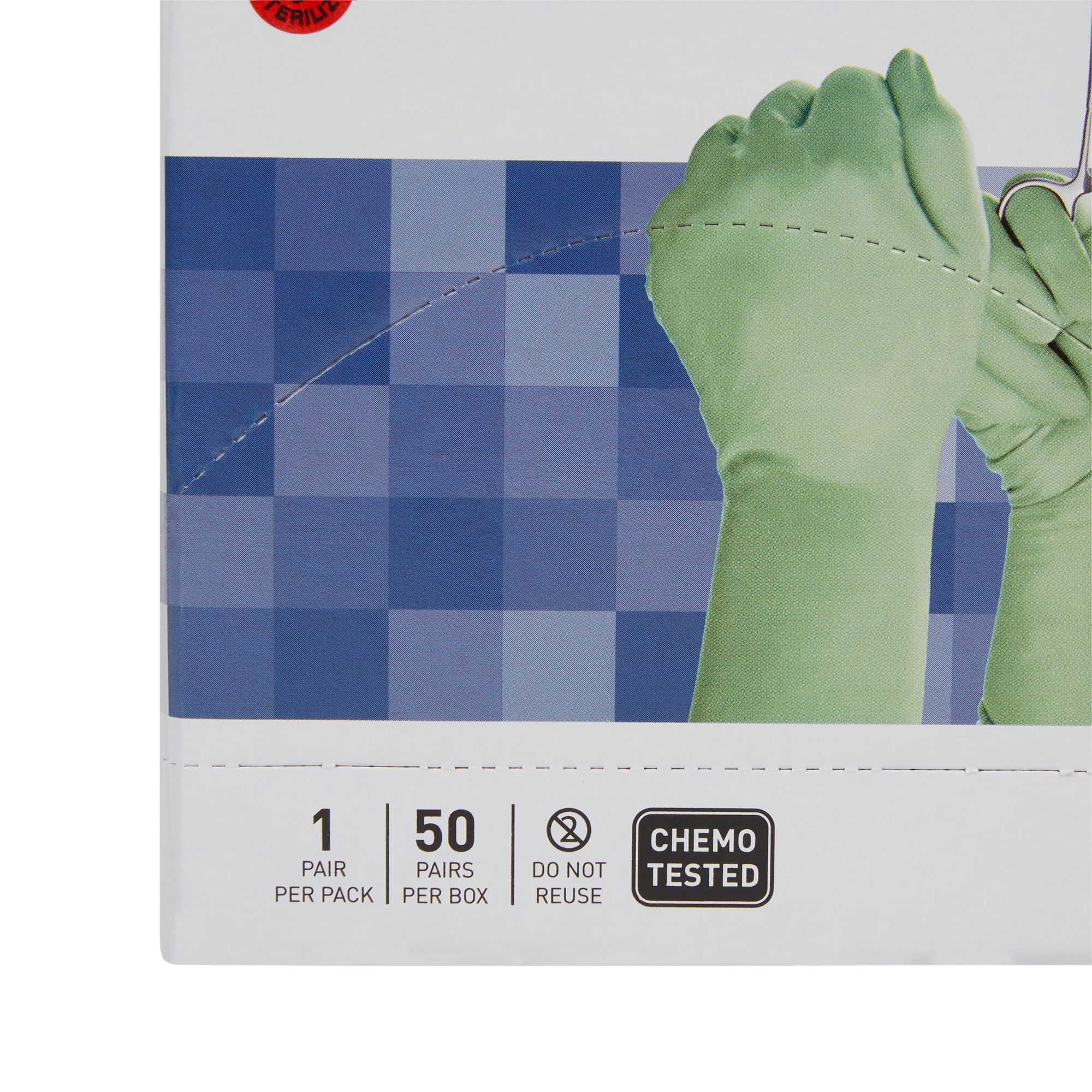 McKesson Brand 20-2065N - McKesson Perry® Performance Plus Polyisoprene Surgical Glove, Size 6.5, Green - 50/Box, 200/Case