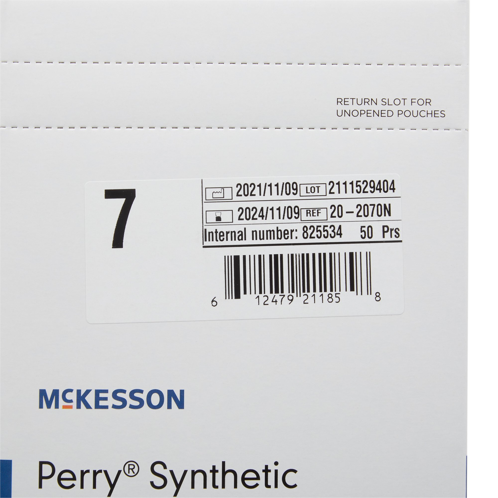 McKesson Brand 20-2070N - McKesson Perry® Performance Plus Polyisoprene Surgical Glove, Size 7, Green - 1/Pair, 50/Box, 200/Case