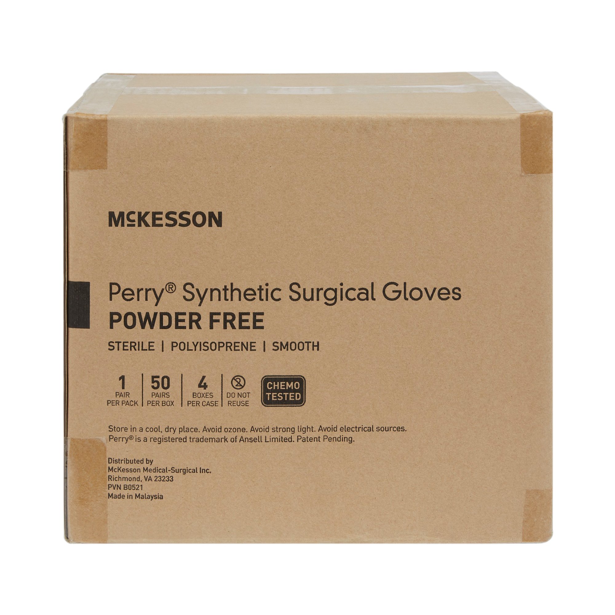 McKesson Brand 20-2070N - McKesson Perry® Performance Plus Polyisoprene Surgical Glove, Size 7, Green - 1/Pair, 50/Box, 200/Case