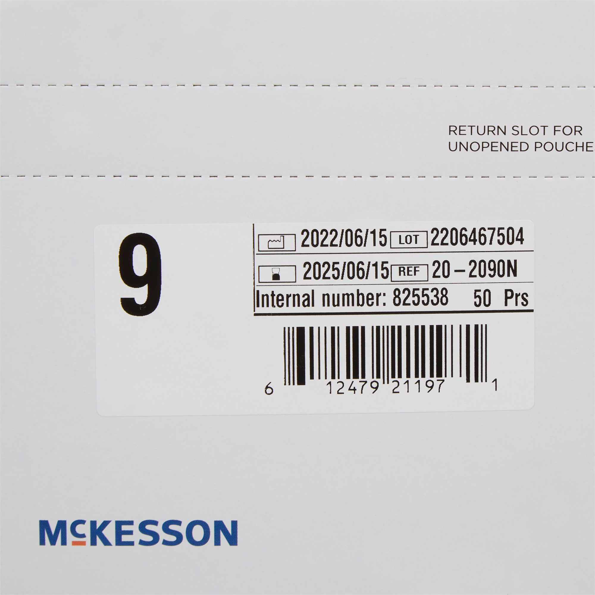 McKesson Brand 20-2090N - McKesson Perry® Performance Plus Polyisoprene Surgical Glove, Size 9, Green - 50/Box, 200/Case