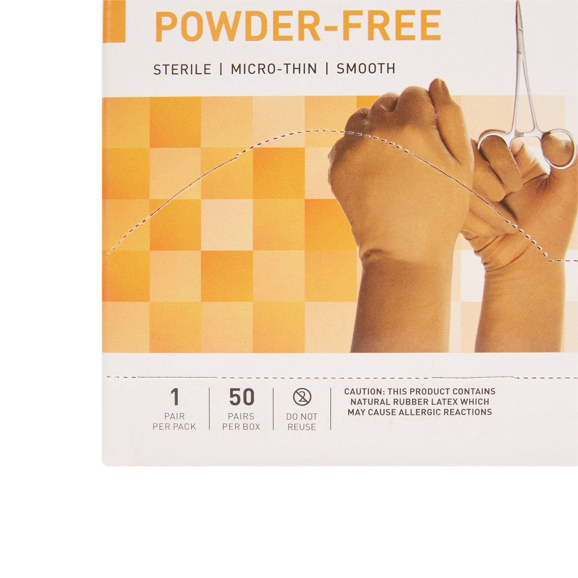 McKesson Brand 20-1365N - McKesson Perry® Latex Surgical Glove, Size 6.5, Brown - 50/Box, 200/Case