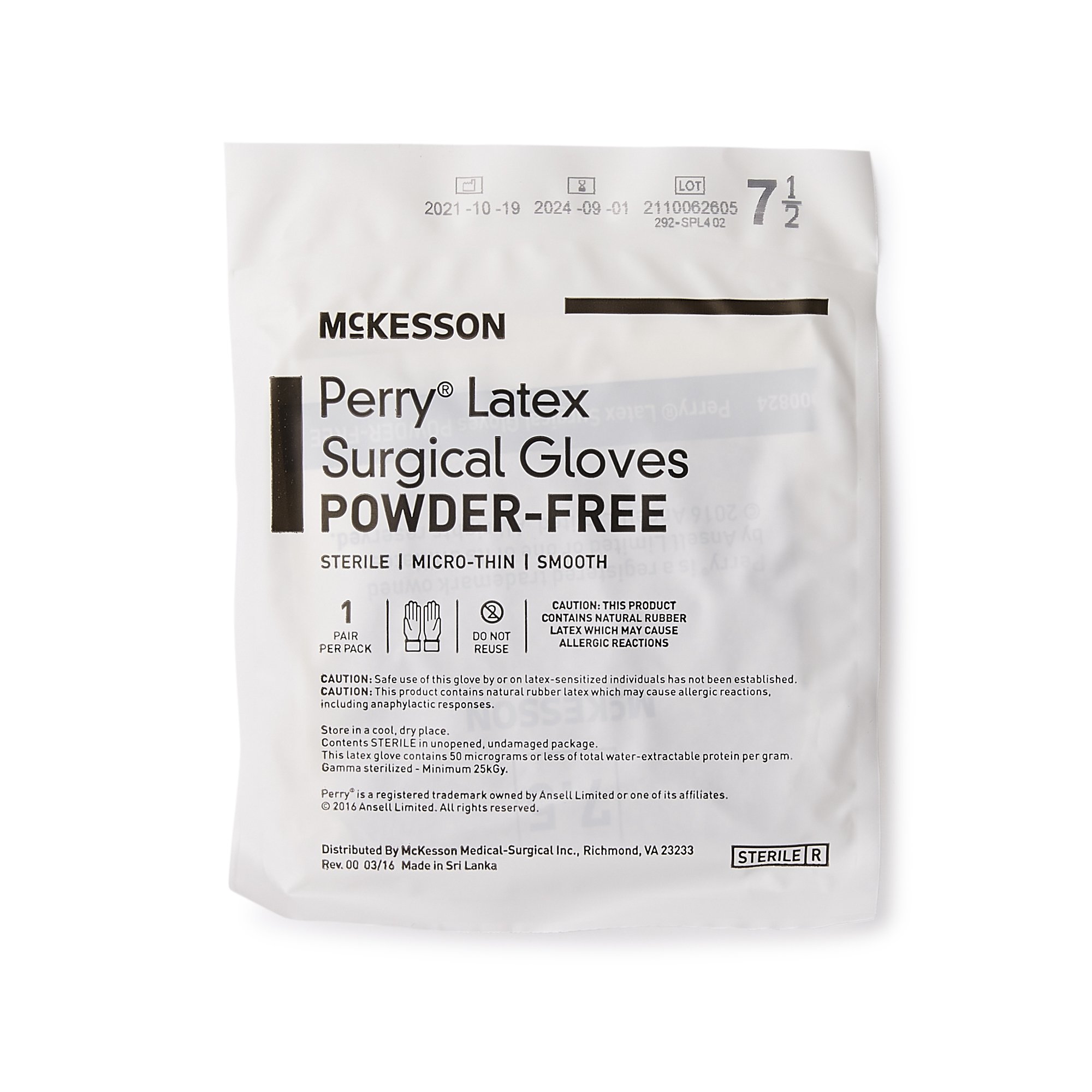 McKesson Brand - 20-1375N McKesson Perry® Latex Surgical Glove
