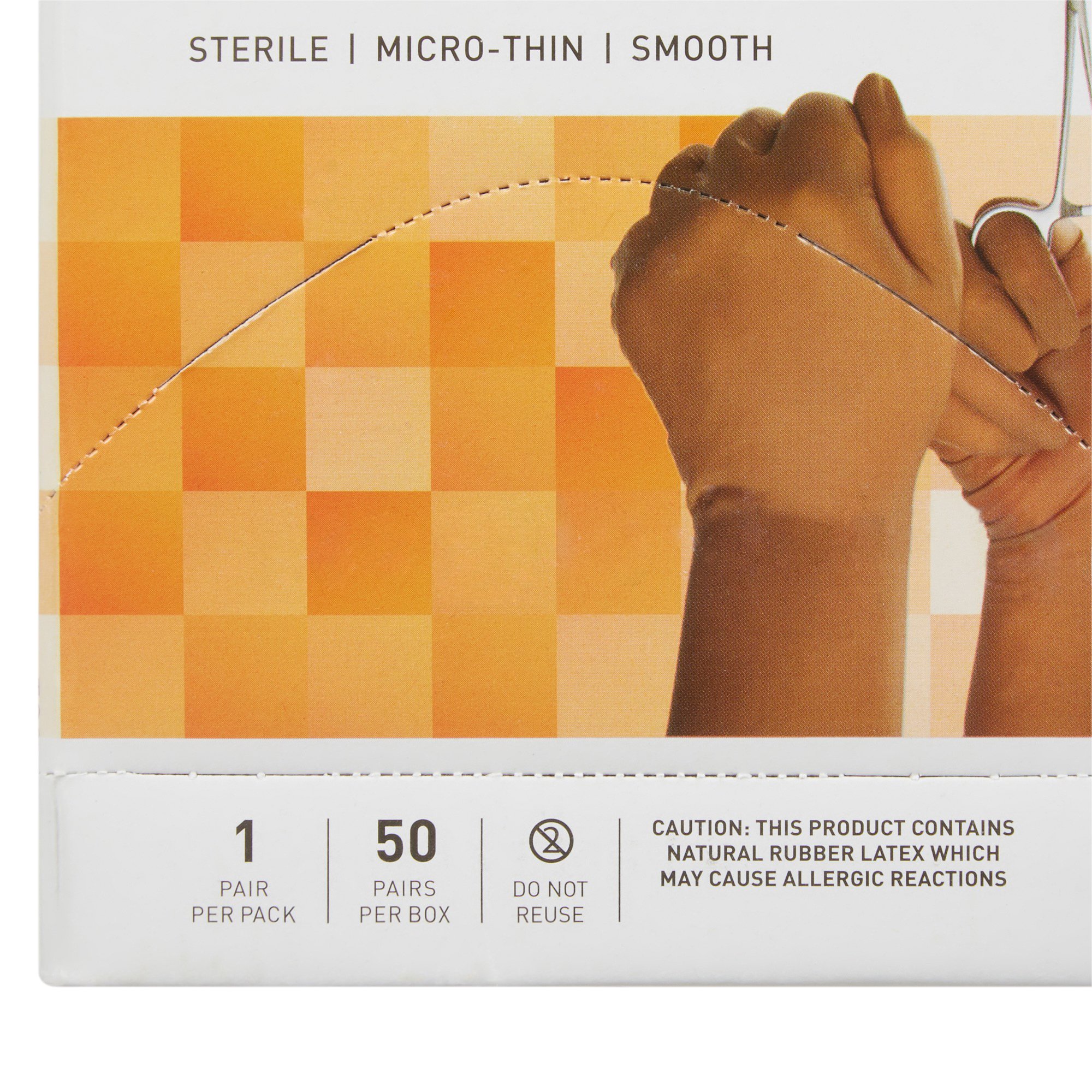 McKesson Brand 20-1385N - McKesson Perry® Latex Surgical Glove, Size 8.5, Brown - 50/Box, 200/Case