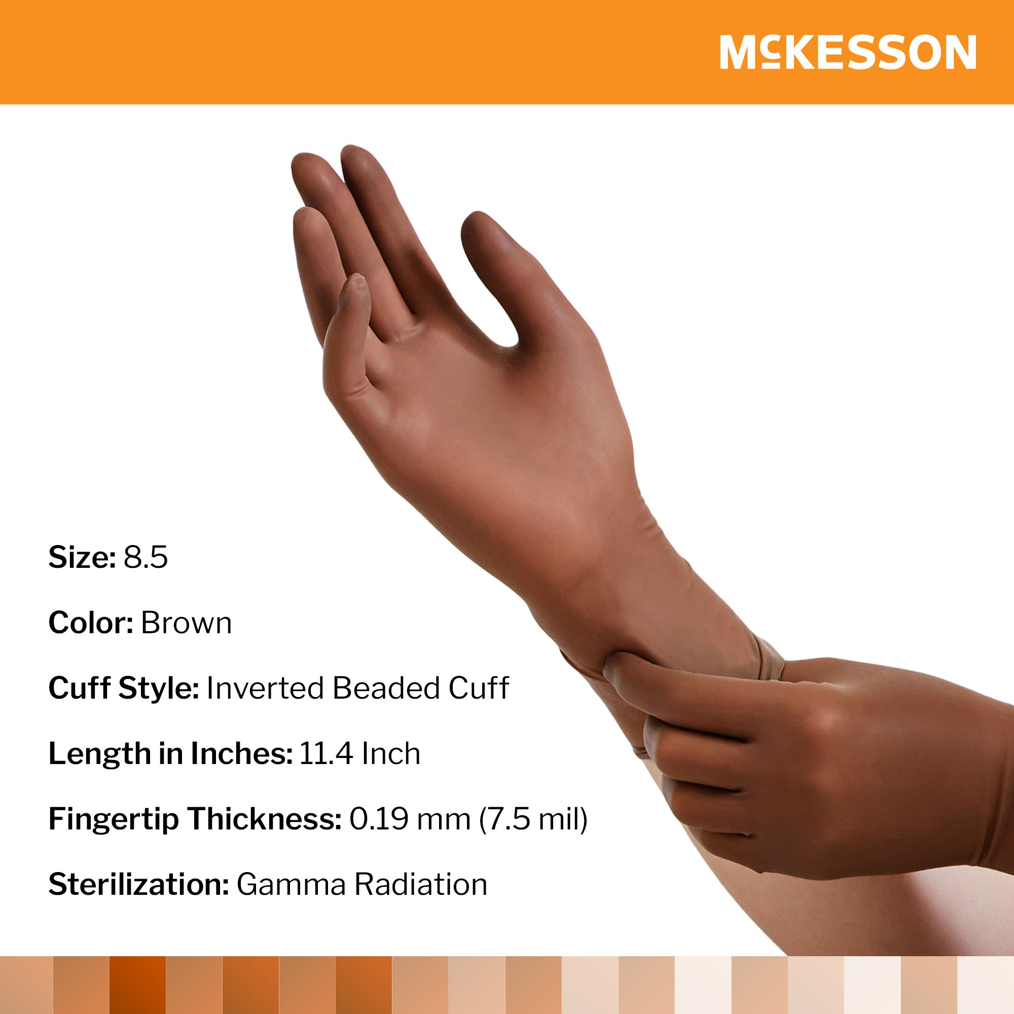 McKesson Brand - 20-1385N McKesson Perry® Latex Surgical Glove