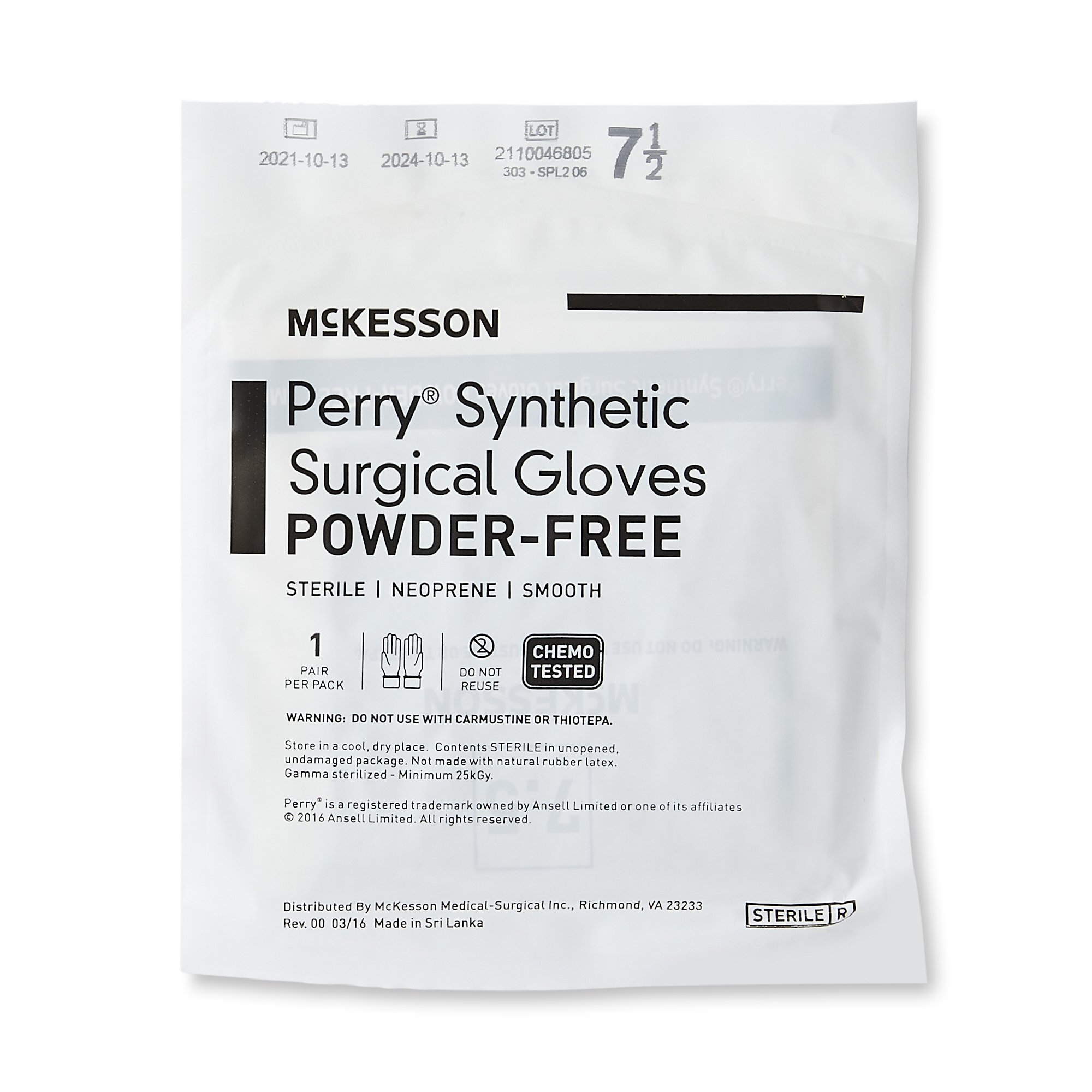 McKesson Brand - 20-2575N McKesson Perry® Performance Plus Polychloroprene Surgical Glove