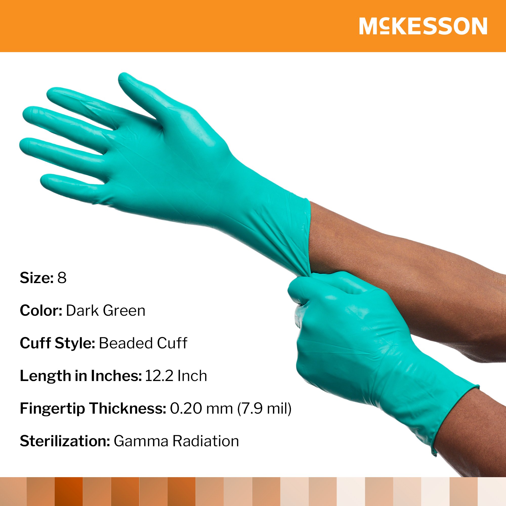 McKesson Brand - 20-2580N McKesson Perry® Performance Plus Polychloroprene Surgical Glove