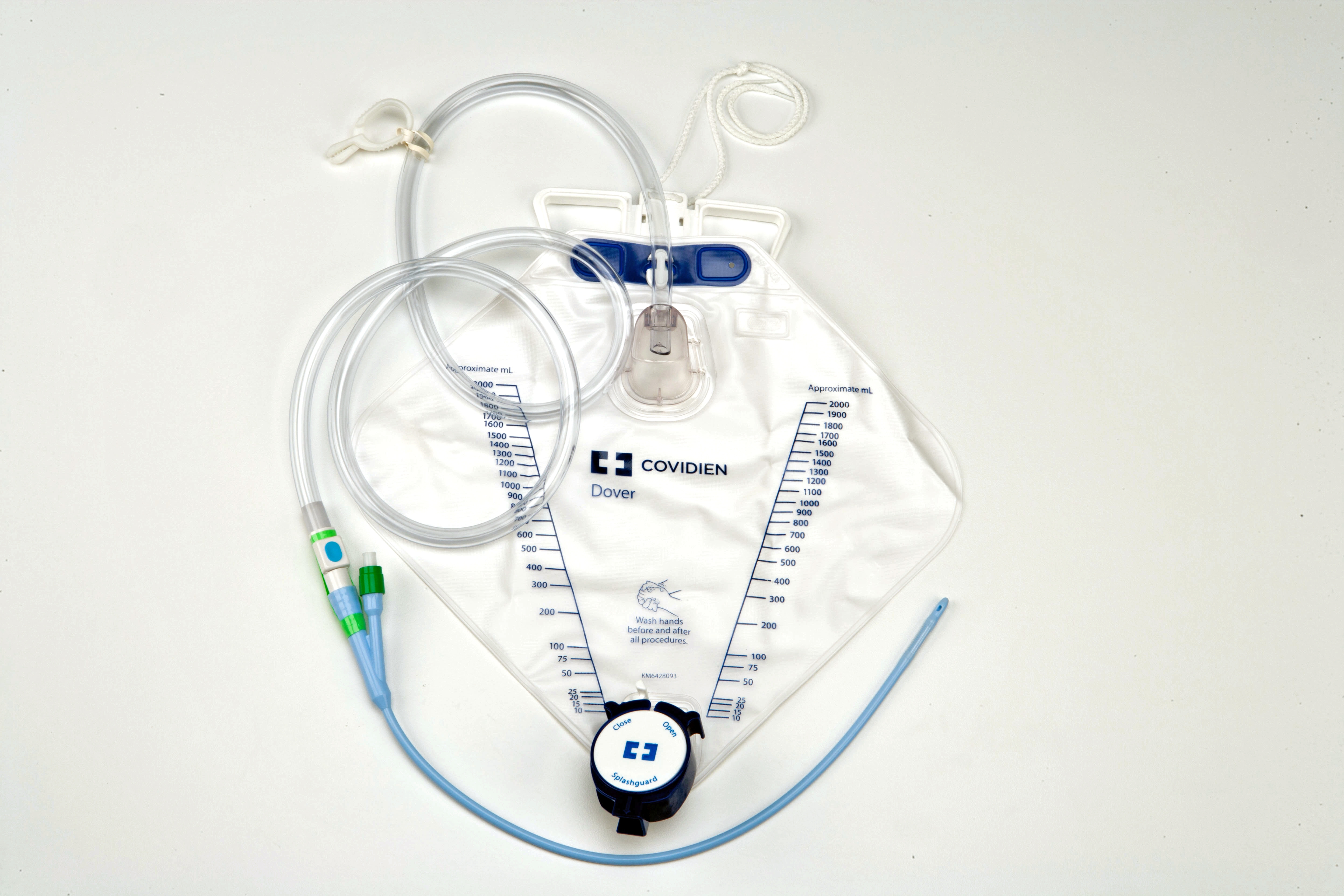 Cardinal 6154- - Dover™ Indwelling Catheter Tray, 18 Fr., Foley, Anti-Reflux - 1/Each, 10/Case