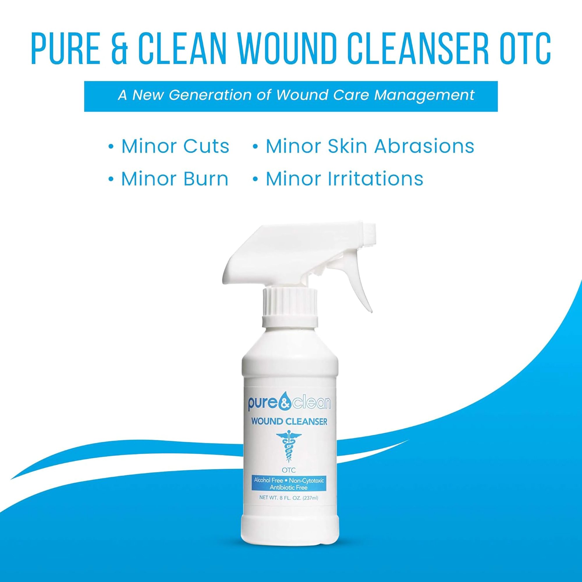 Pure and Clean LLC - 852421007027 Pure & Clean Wound Cleanser