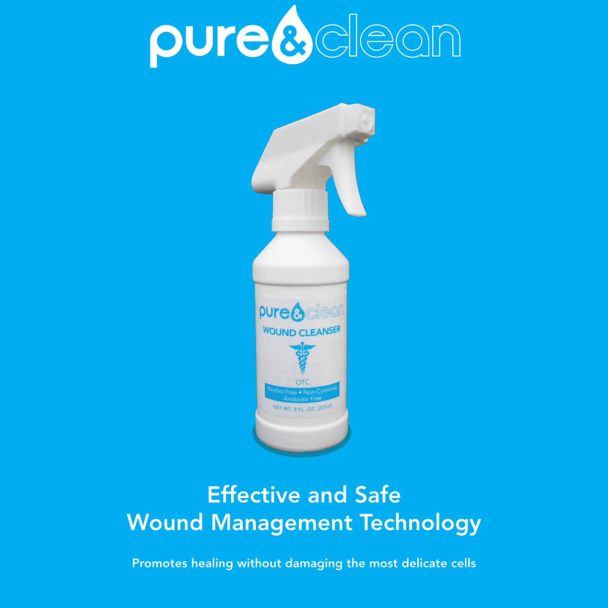 Pure and Clean LLC - 852421007027 Pure & Clean Wound Cleanser
