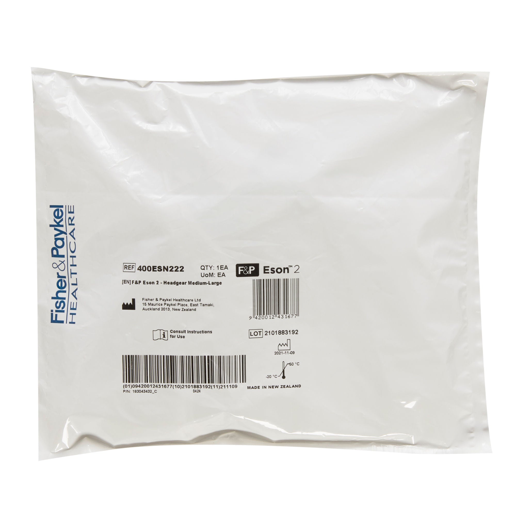 Fisher & Paykel - 400ESN222 CPAP Mask Component CPAP Headgear Eson™ 2 Nasal Style