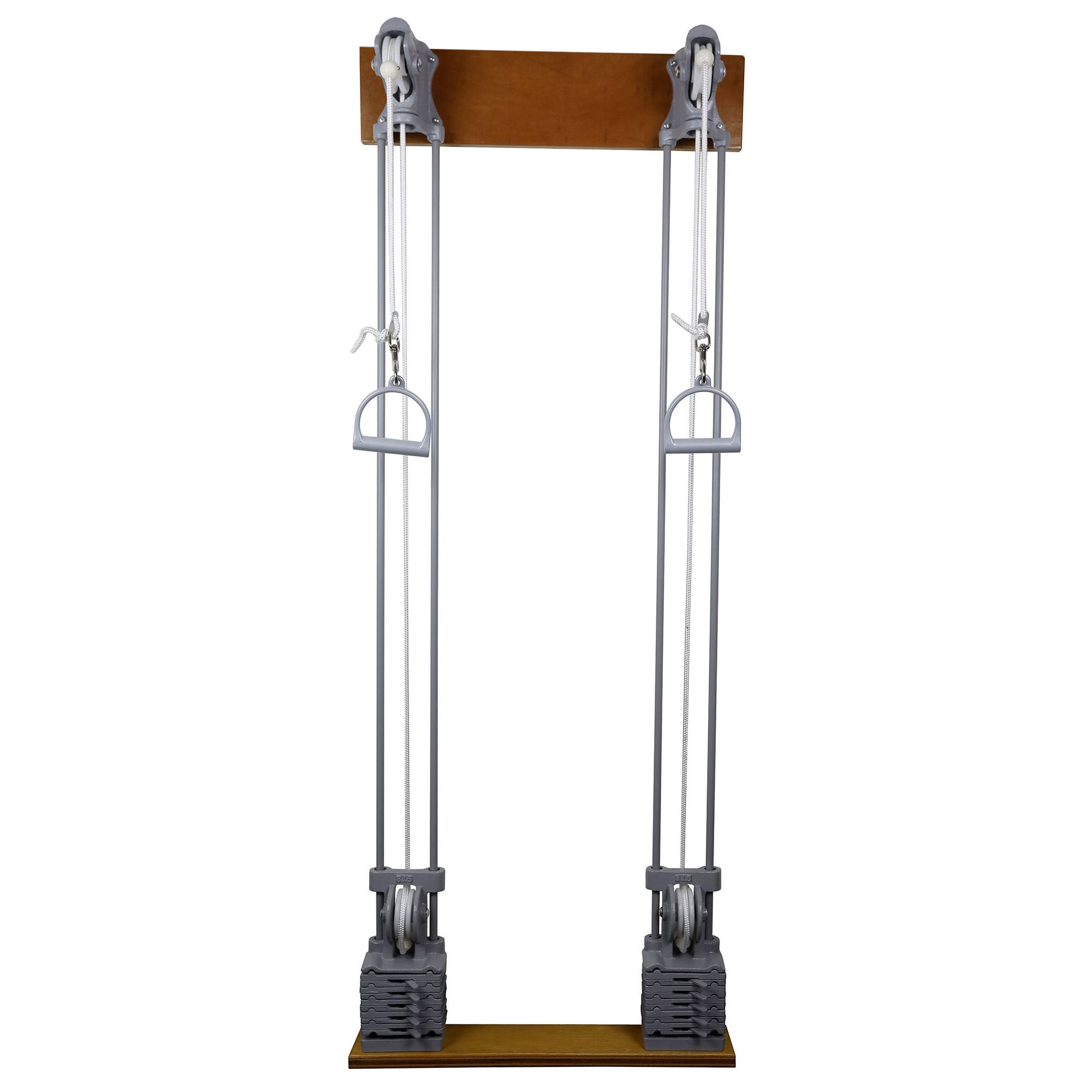 Fabrication Enterprises - 10-0660 Chest Weight Pulley System Single Handle (Mid), Two Towers 8 X 9 X 27 Inch