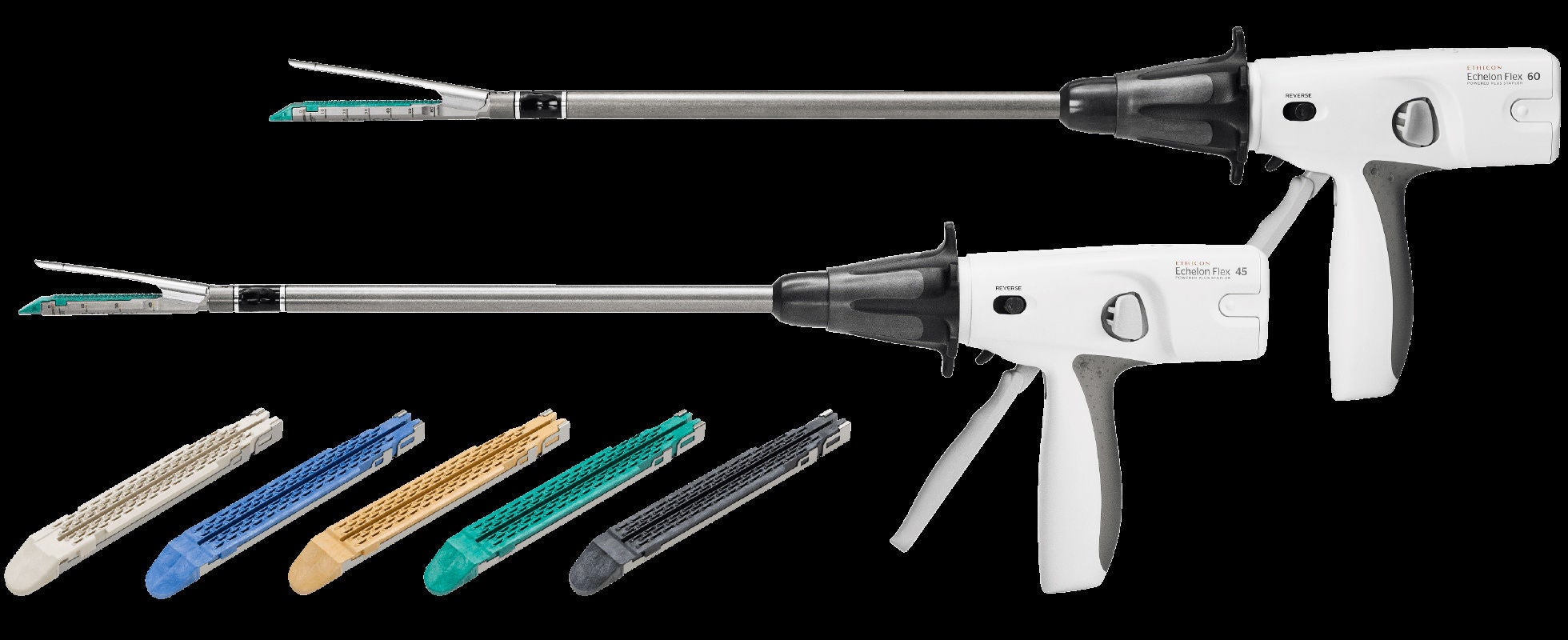 J & J Healthcare Systems - PLEE60A Surgical Stapler Echelon Flex™ GST Pistol Grip Handle Stainless Steel Staples Long 60 mm Staples 88 Staples