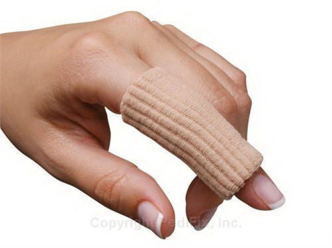 Pedifix - 4200-W Finger Sleeve Visco-Gel® Fully-Coated Ribbed Wide Pull-On