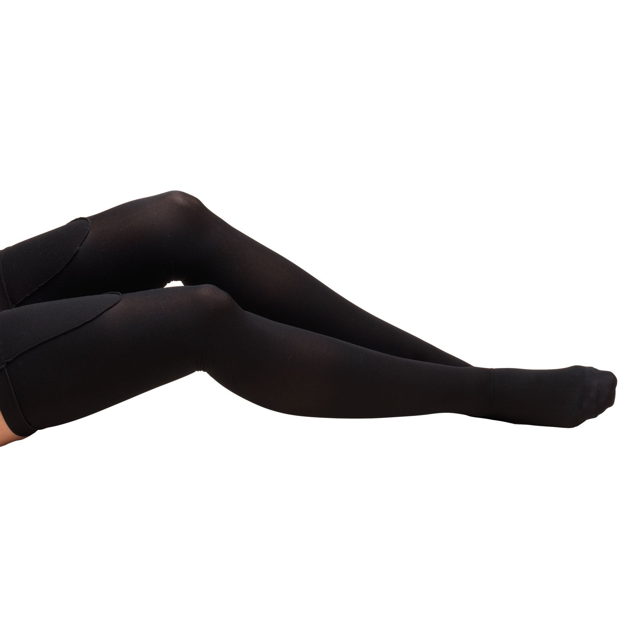 Truform - 8810-BL-MED Anti-embolism Stocking Truform® Thigh High Medium Black Closed Toe