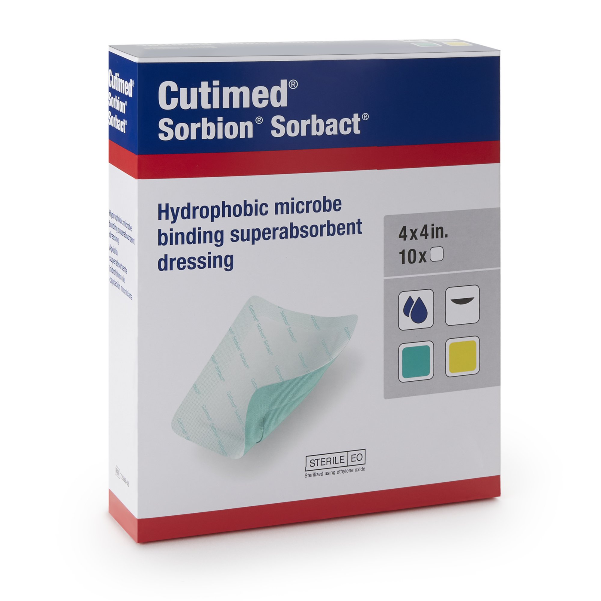 BSN Medical - 7269808 Cutimed® Sorbion Sorbact® Super Absorbent Antimicrobial Dressing