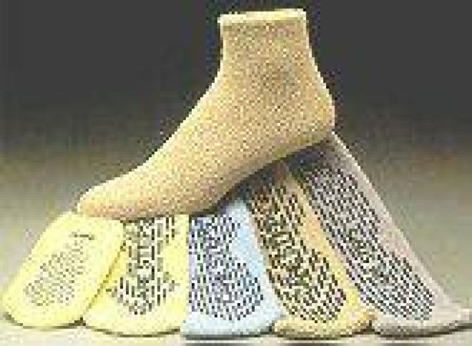 The Pillow Factory Division 80106 - Care-Steps® Single Tread Slipper Socks, Extra Large, Gray - 1/Pair, 12/Dozen, 48/Case