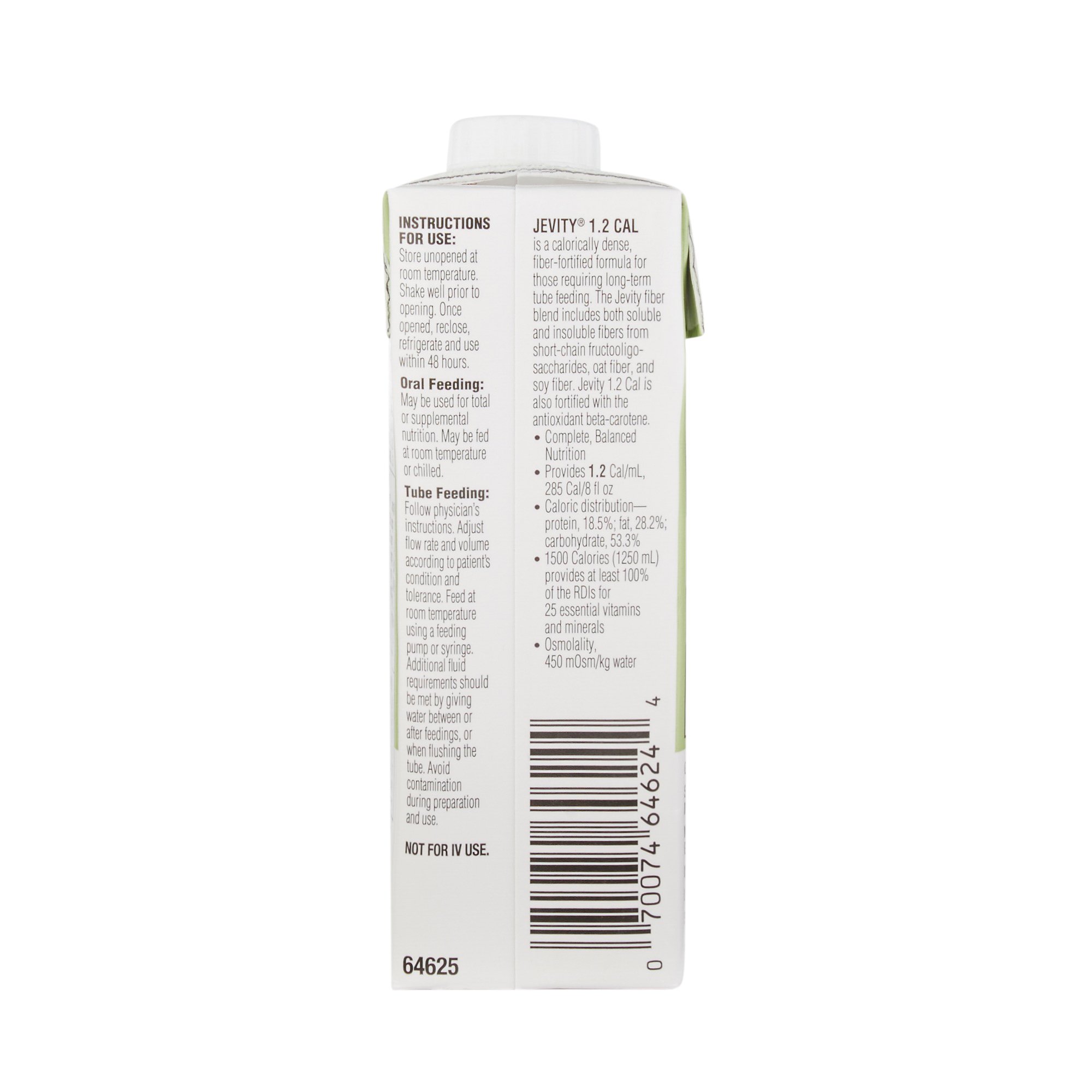 Abbott Nutrition - 64625 Jevity 1.2 with Fiber® Complete