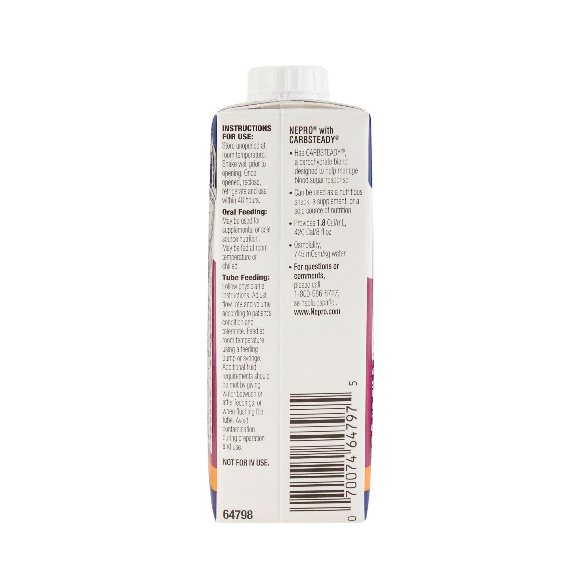 Abbott Nutrition 64798 - Nepro® with Carbsteady® Butter Pecan Therapeutic Nutrition for those on Dialysis - 1/Each, 24/Case