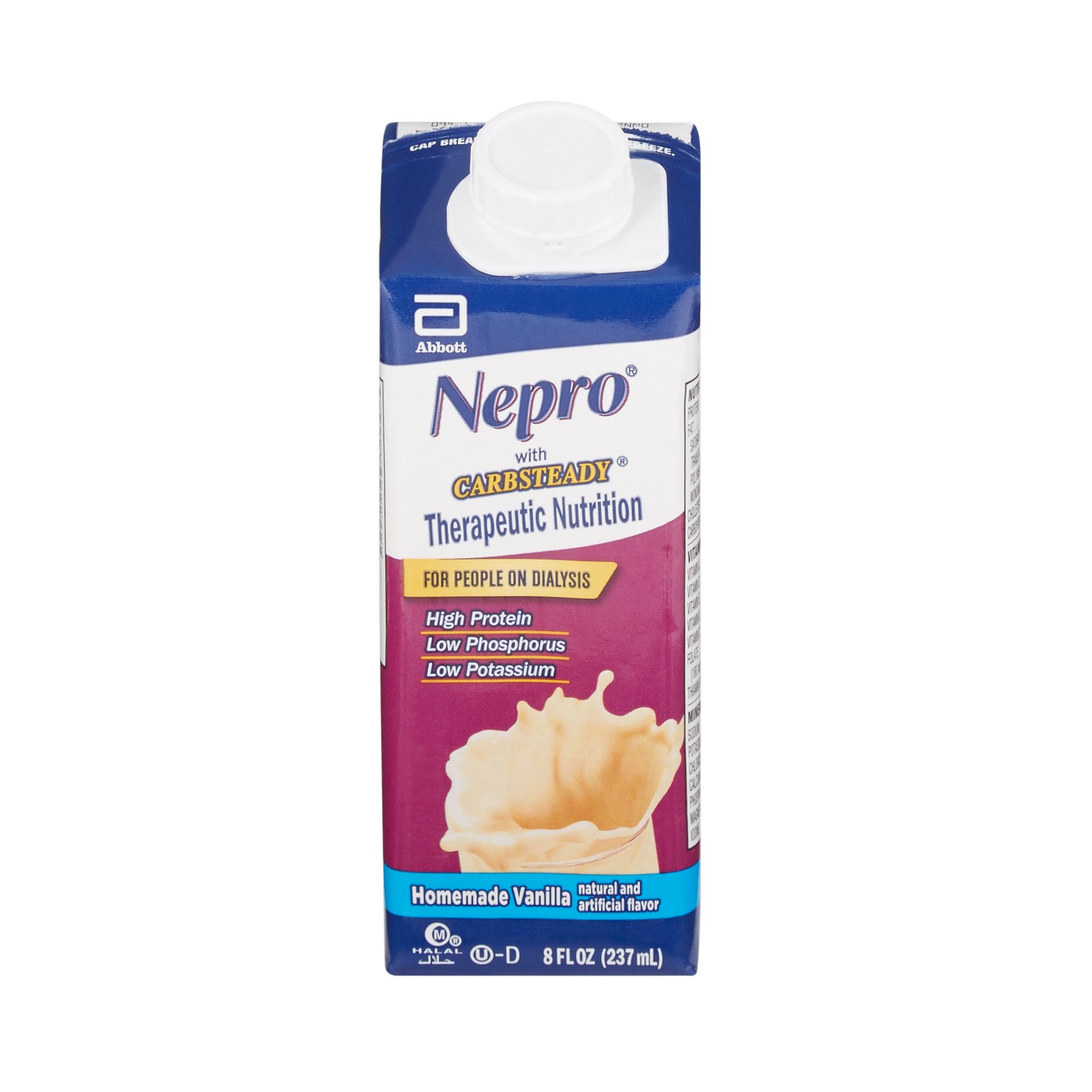 Abbott Nutrition 64803 - Nepro® with Carbsteady® Vanilla Therapeutic Nutrition for those on Dialysis - 1/Each, 24/Case