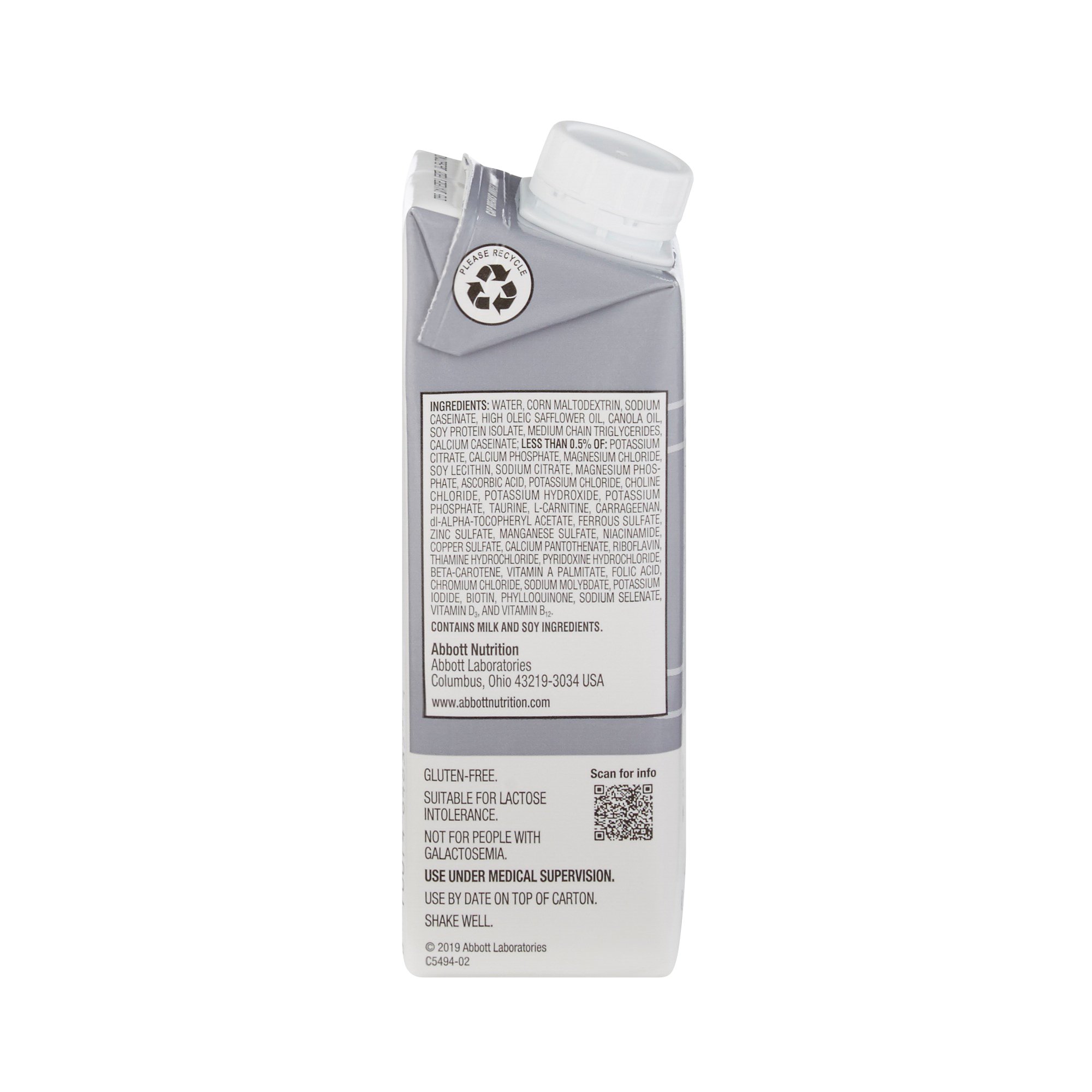 Abbott Nutrition 64837 - Osmolite 1.5 Cal Nutrition, Tube-Feeding, 8-ounce carton - 1/Each, 24/Case