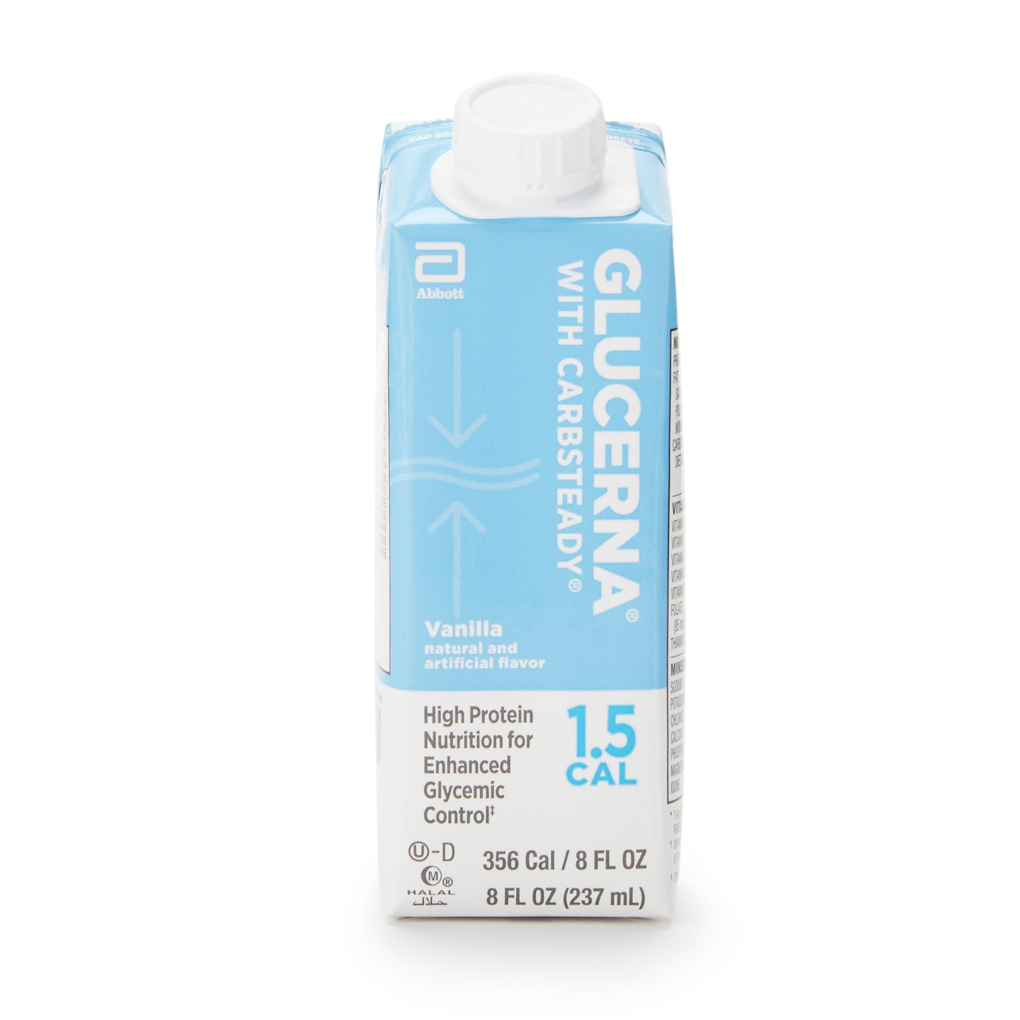 Abbott Nutrition - 64920 Glucerna® 1.5 Cal Vanilla High Protein Nutrition for Enhanced Glycemic Control