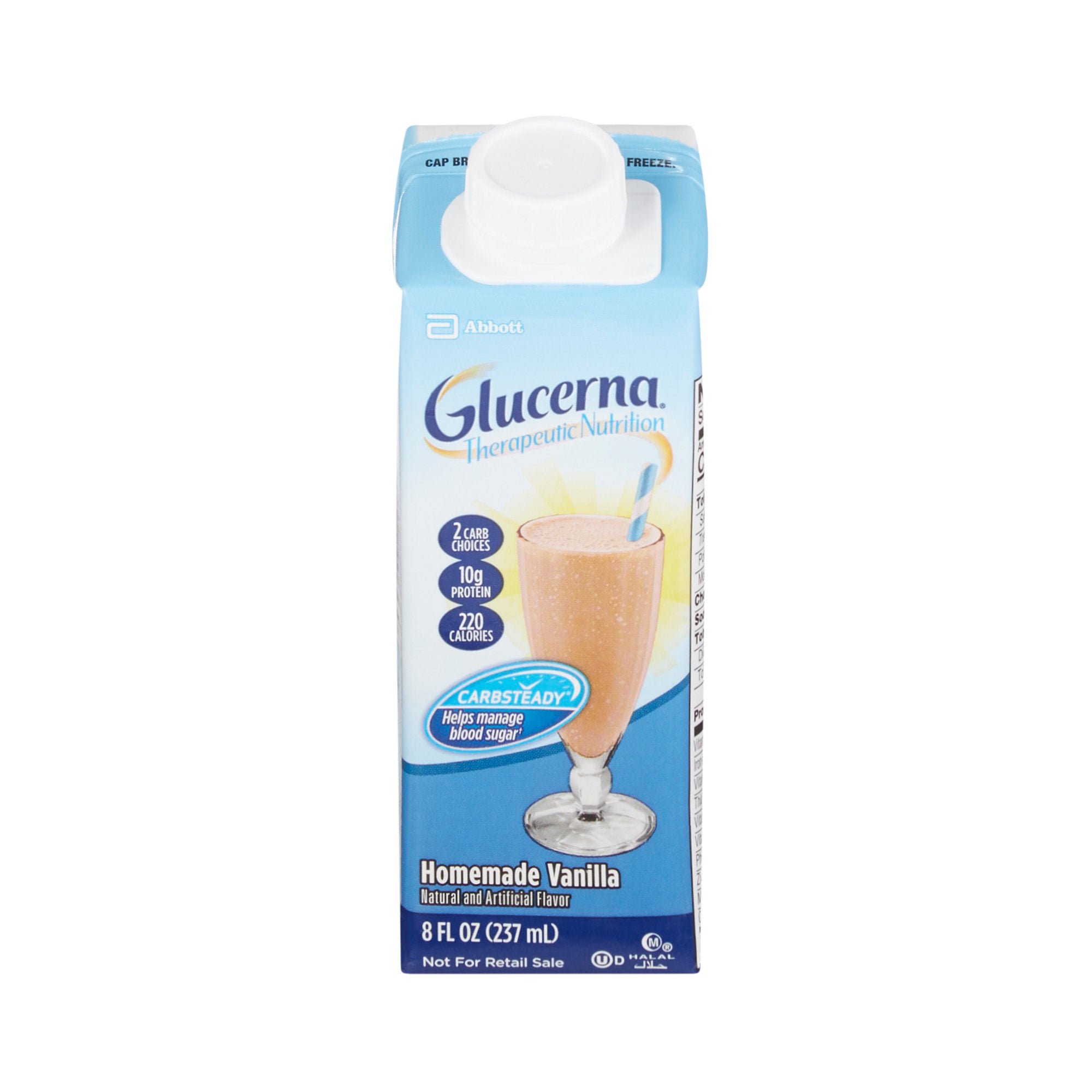 Abbott Nutrition - 64922 Glucerna® Vanilla Therapeutic Nutrition Shake